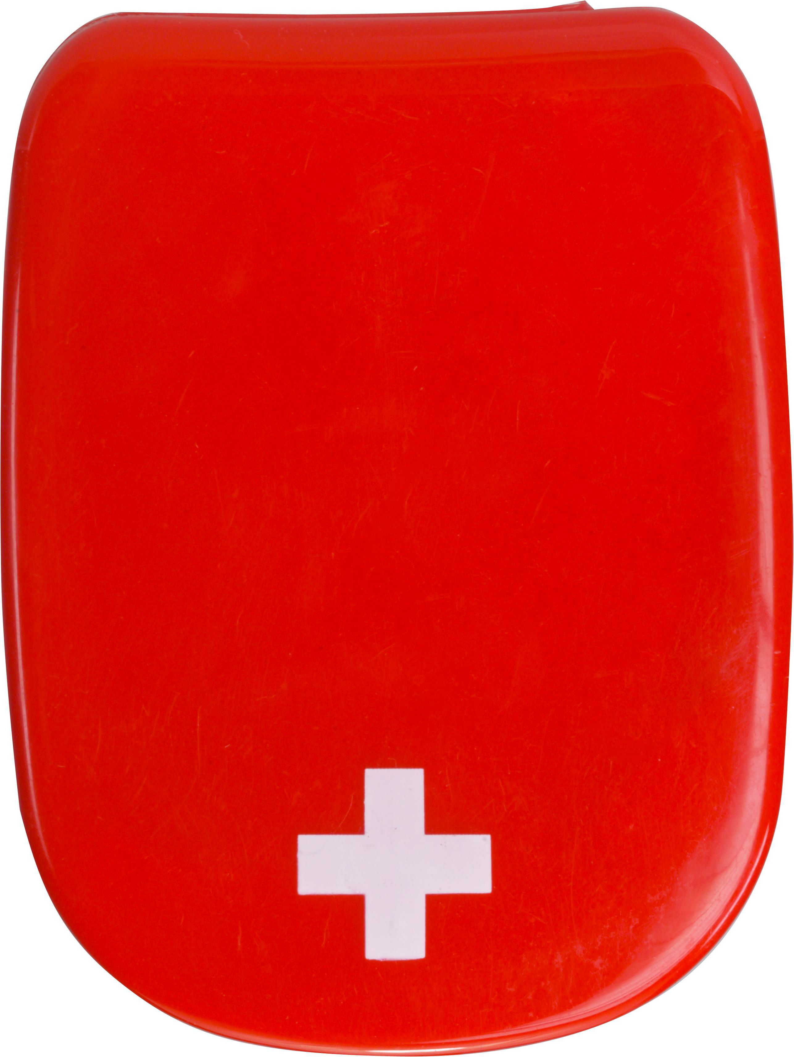 Trousse de premiers secours Mila | Boîte plastique | Rouge croix blanche
