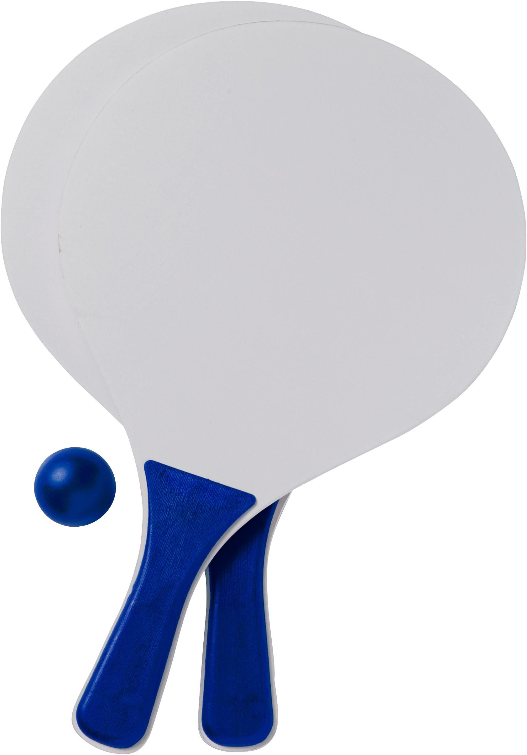 Set de raquettes de plage Fabien | Bois | 2 raquettes et balle