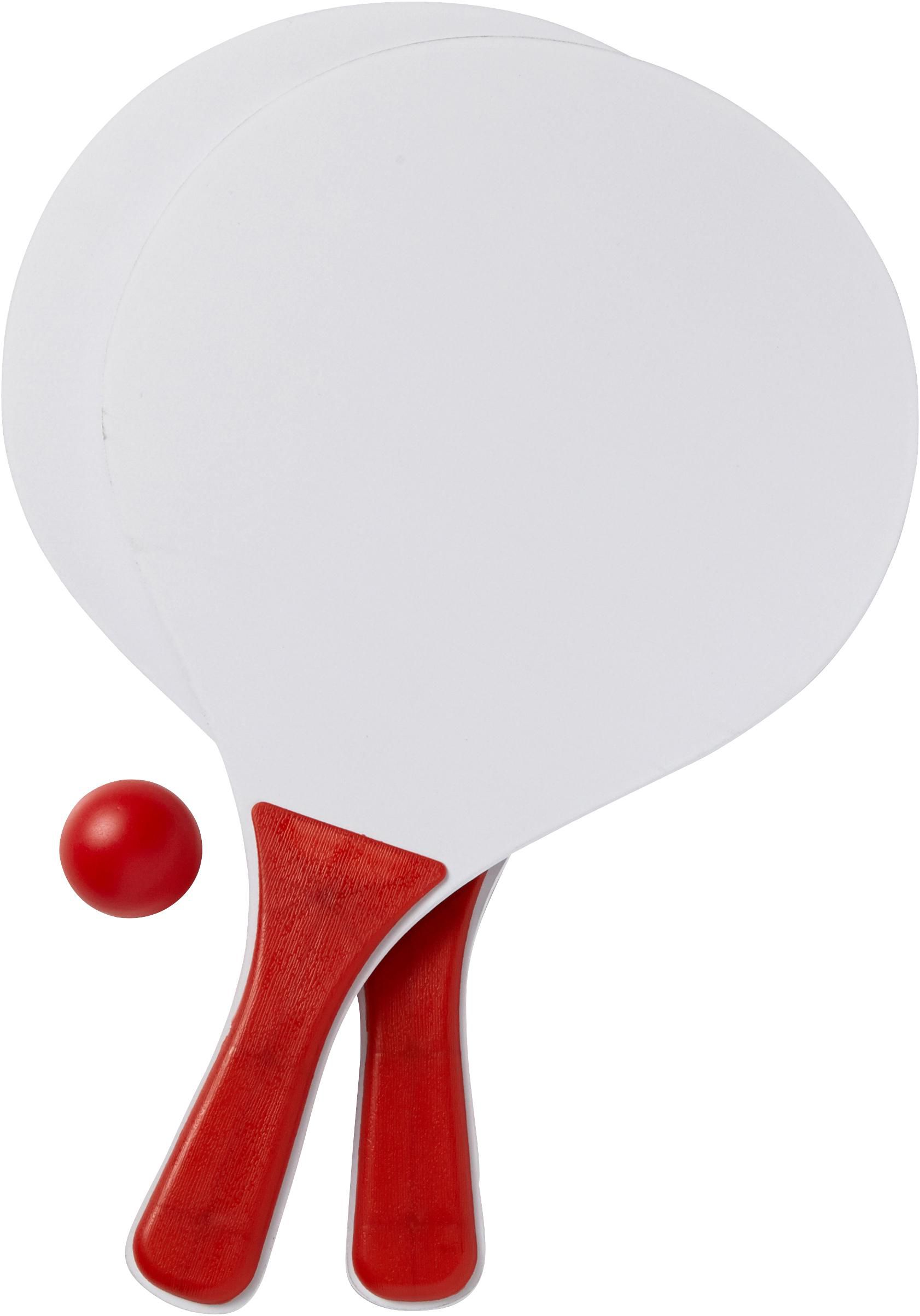 Set de raquettes de plage Fabien | Bois | 2 raquettes et balle
