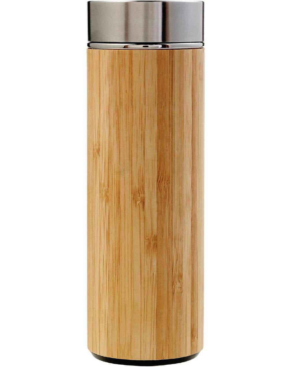 Gourde Yara | Inox et bambou | 420 ml | Infuseur à thé