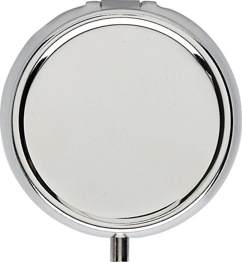 Pilulier Zara | Métal | 3 compartiments | Miroir