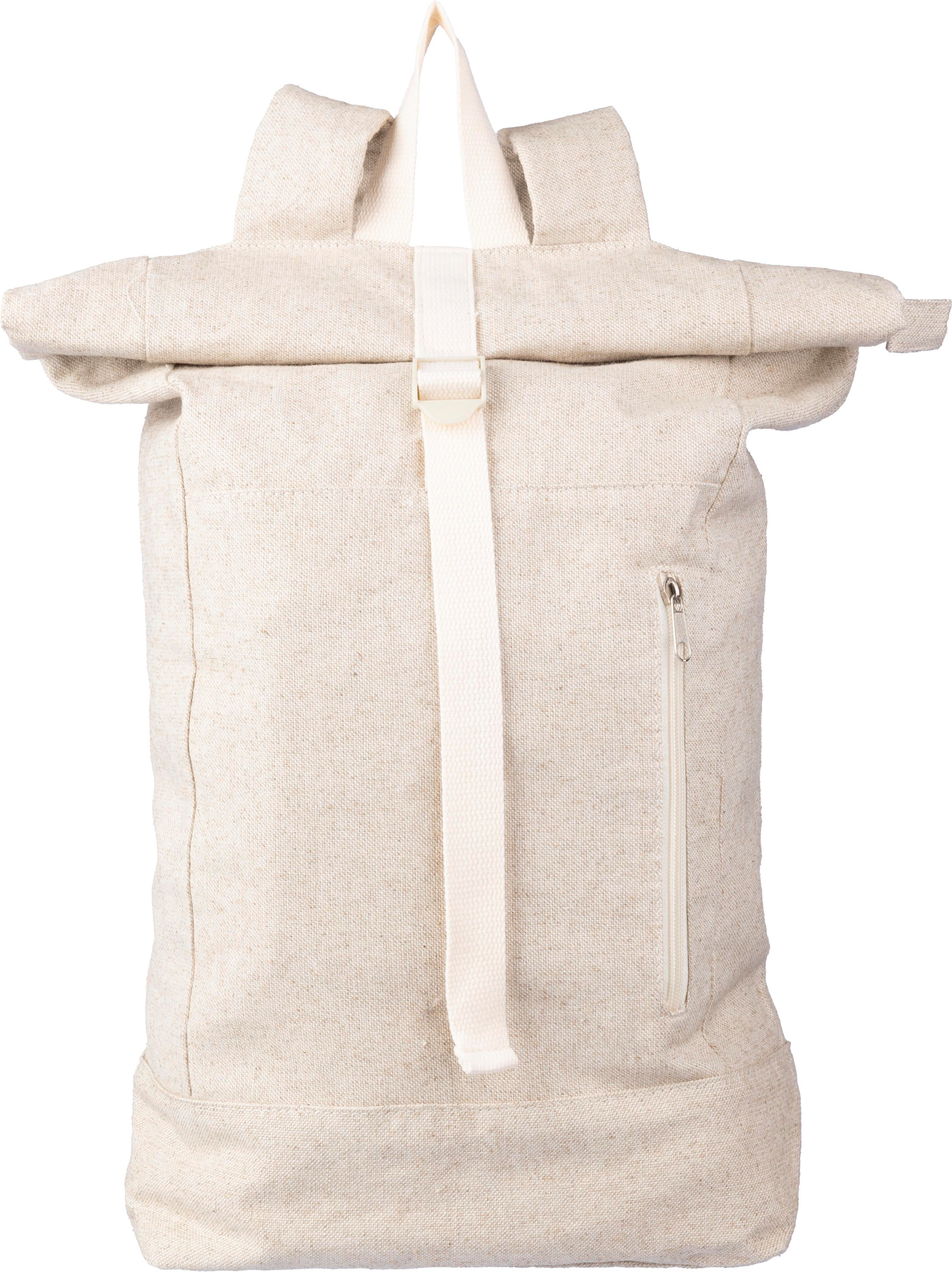 Sac à dos Margarete | Chanvre | Rabat roulé | 24 l