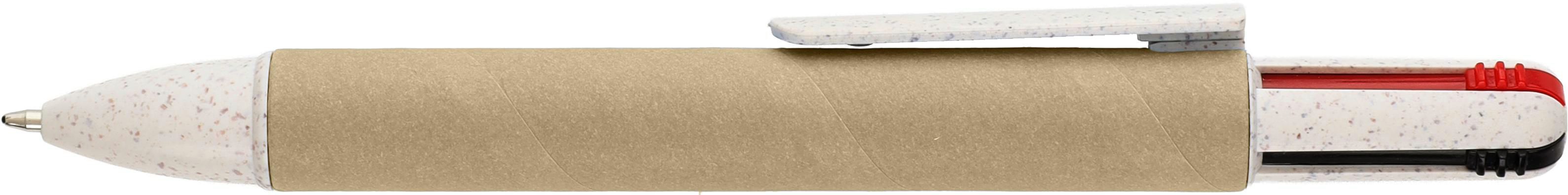 Stylo bille Deborah | Carton recyclé et paille de blé | 4 couleurs