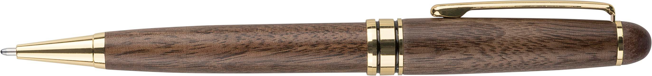 Stylo bille Noa | Bois de noyer | Rotatif