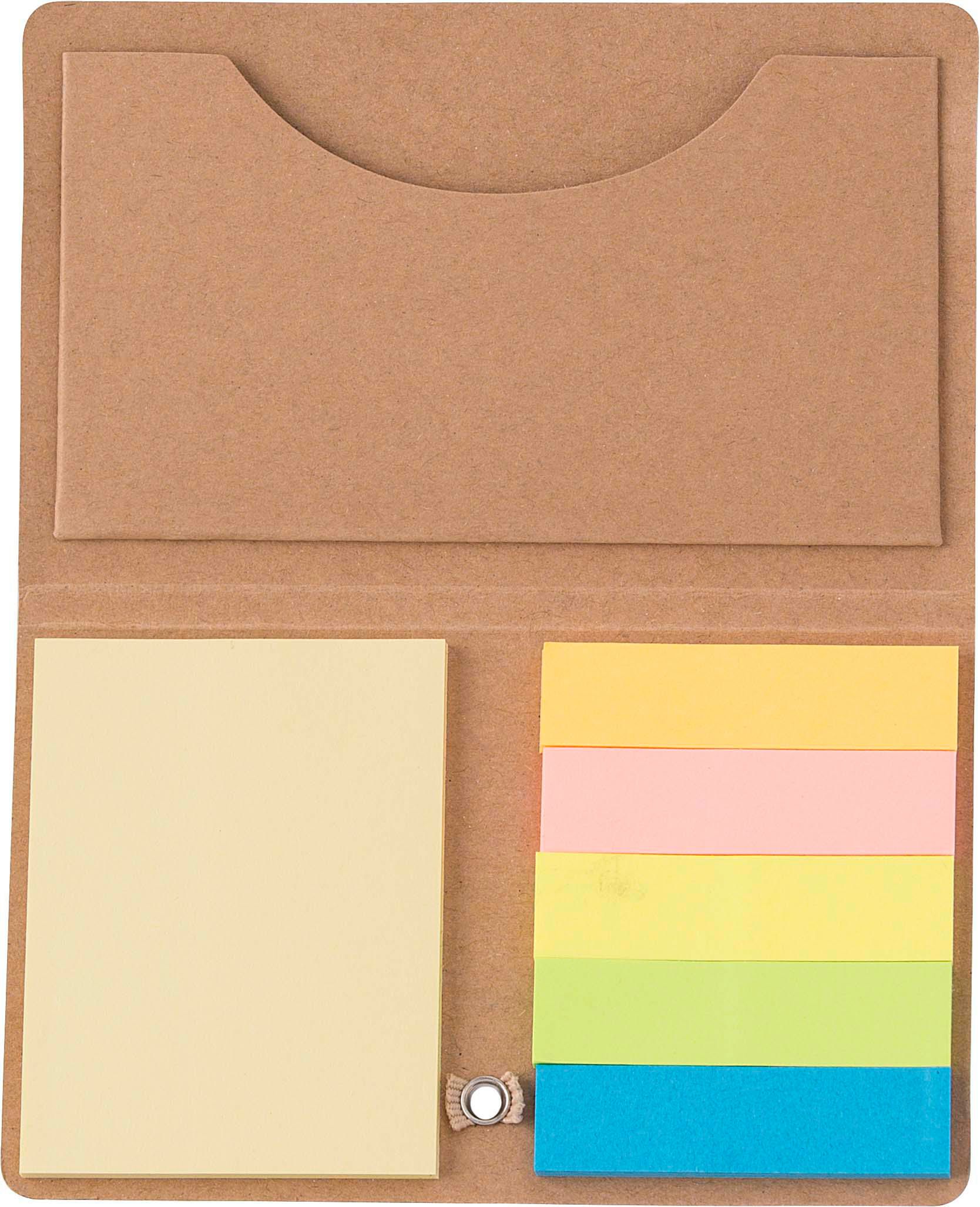 Set de notes adhésives Bjorn | Carton recyclé