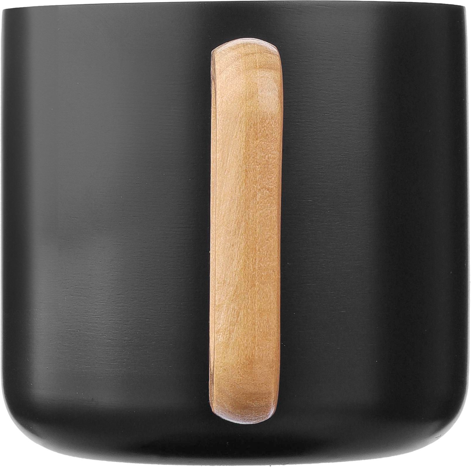 Mug Dwight | Inox recyclé | Manche en bois | 400 ml