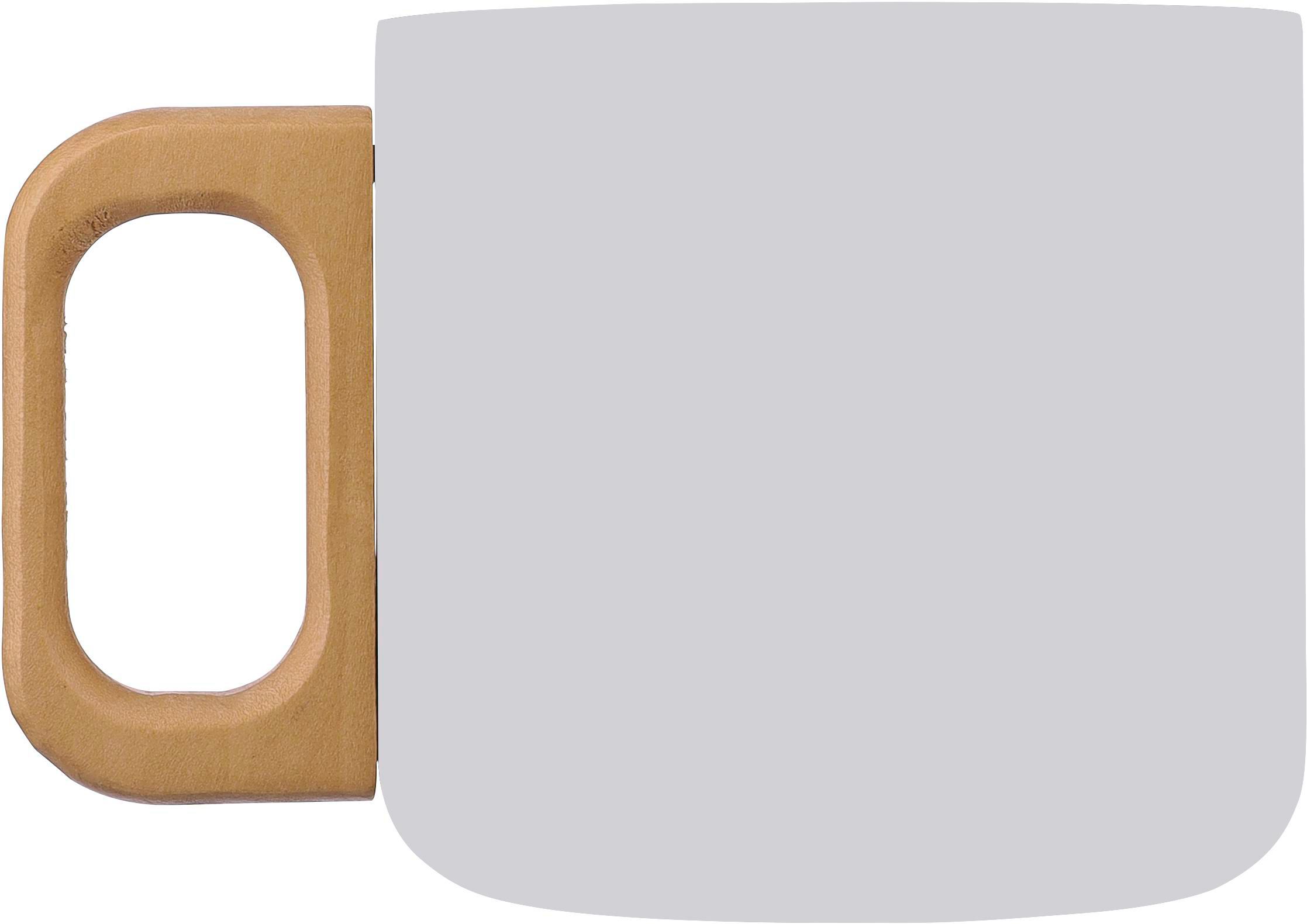 Mug Dwight | Inox recyclé | Manche en bois | 400 ml