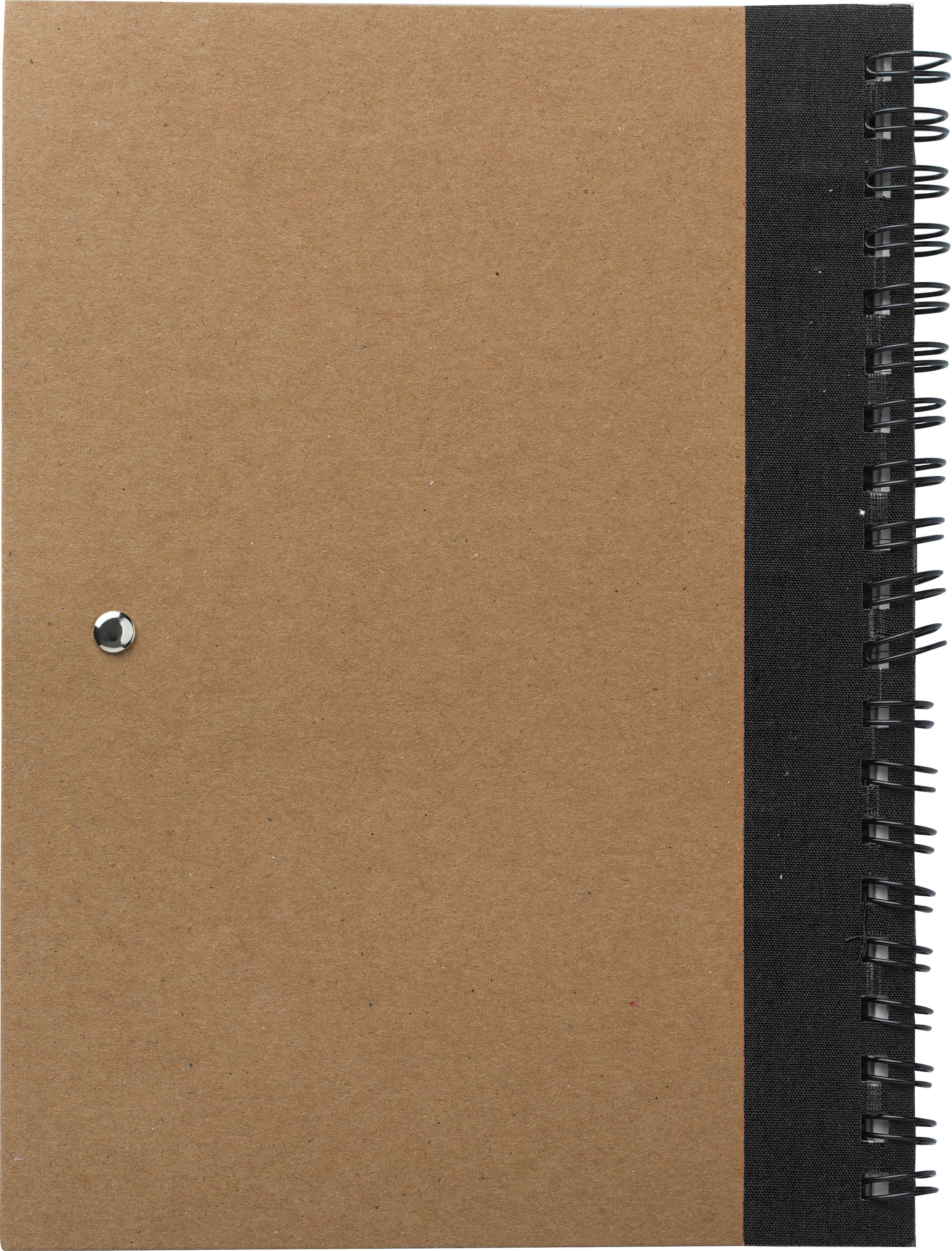 Carnet Stella | Carton recyclé | Ligné | Avec stylo bille