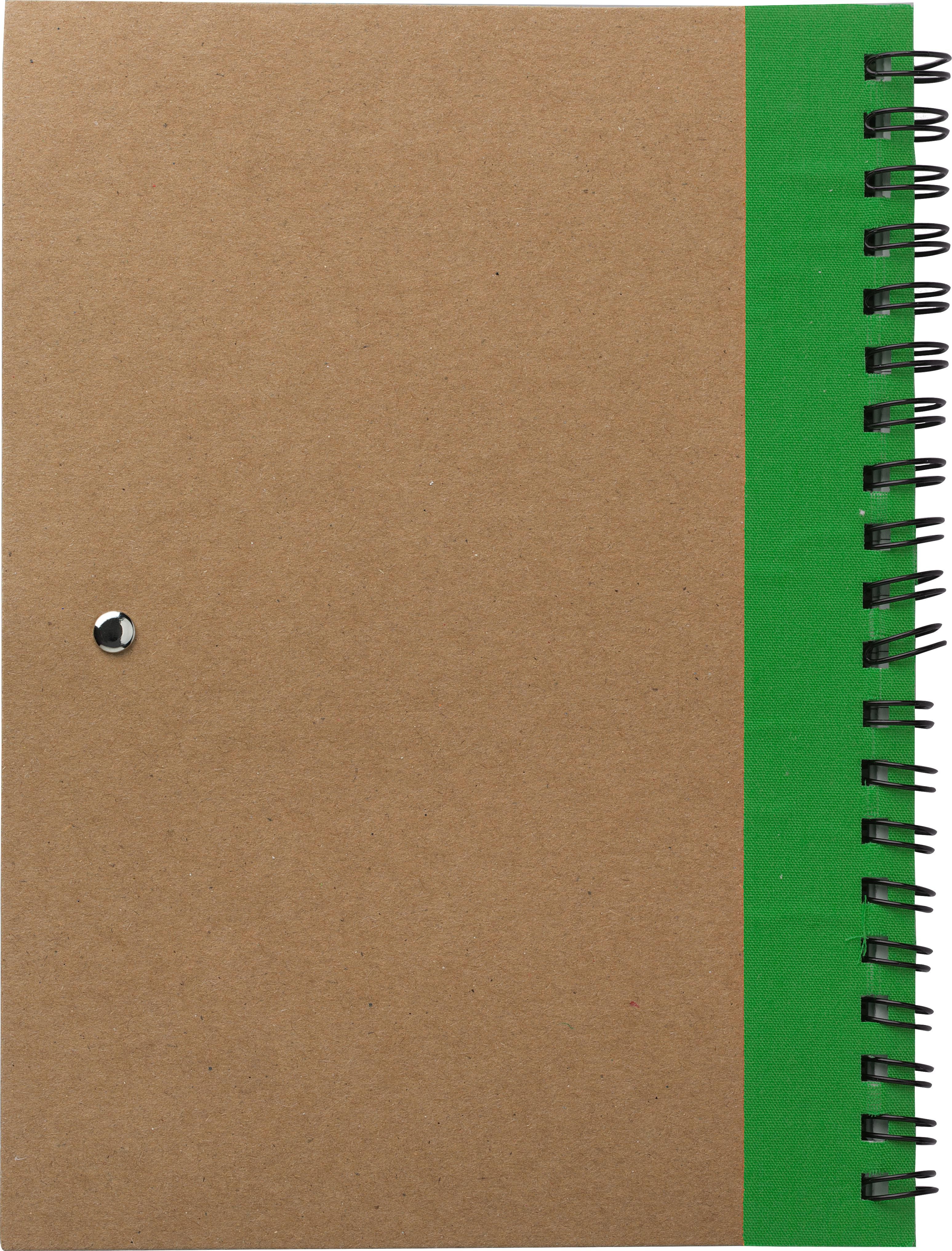 Carnet Stella | Carton recyclé | Ligné | Avec stylo bille