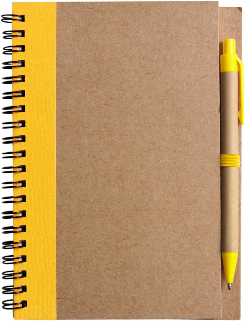 Carnet Stella | Carton recyclé | Ligné | Avec stylo bille