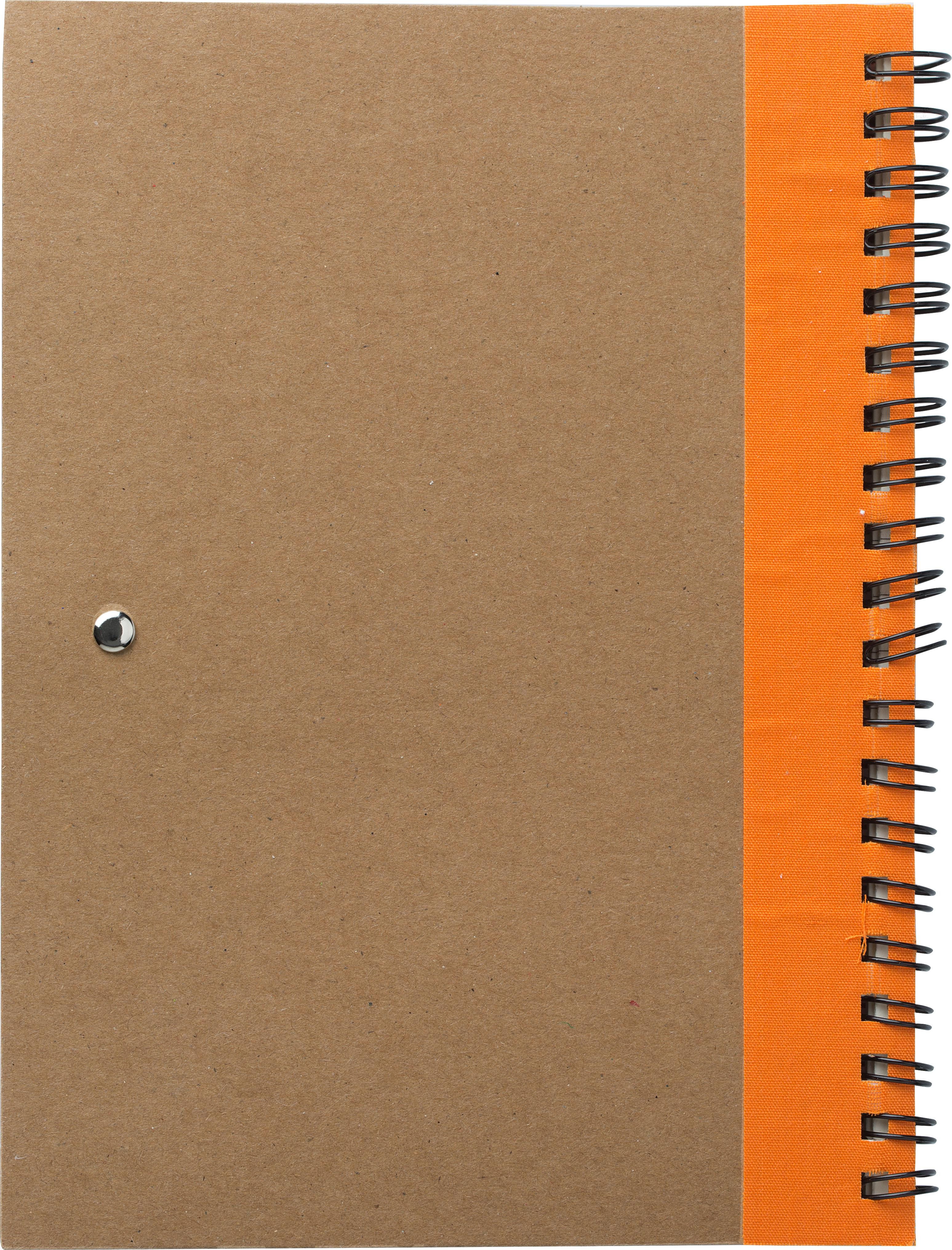 Carnet Stella | Carton recyclé | Ligné | Avec stylo bille