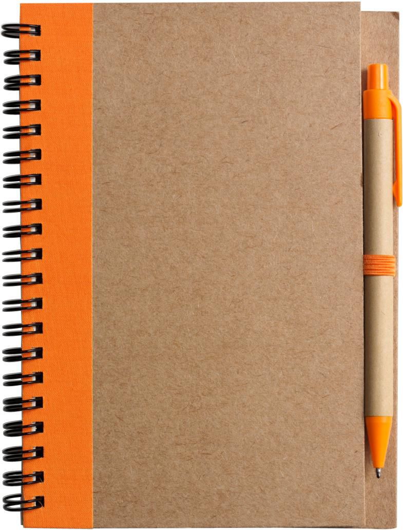 Carnet Stella | Carton recyclé | Ligné | Avec stylo bille