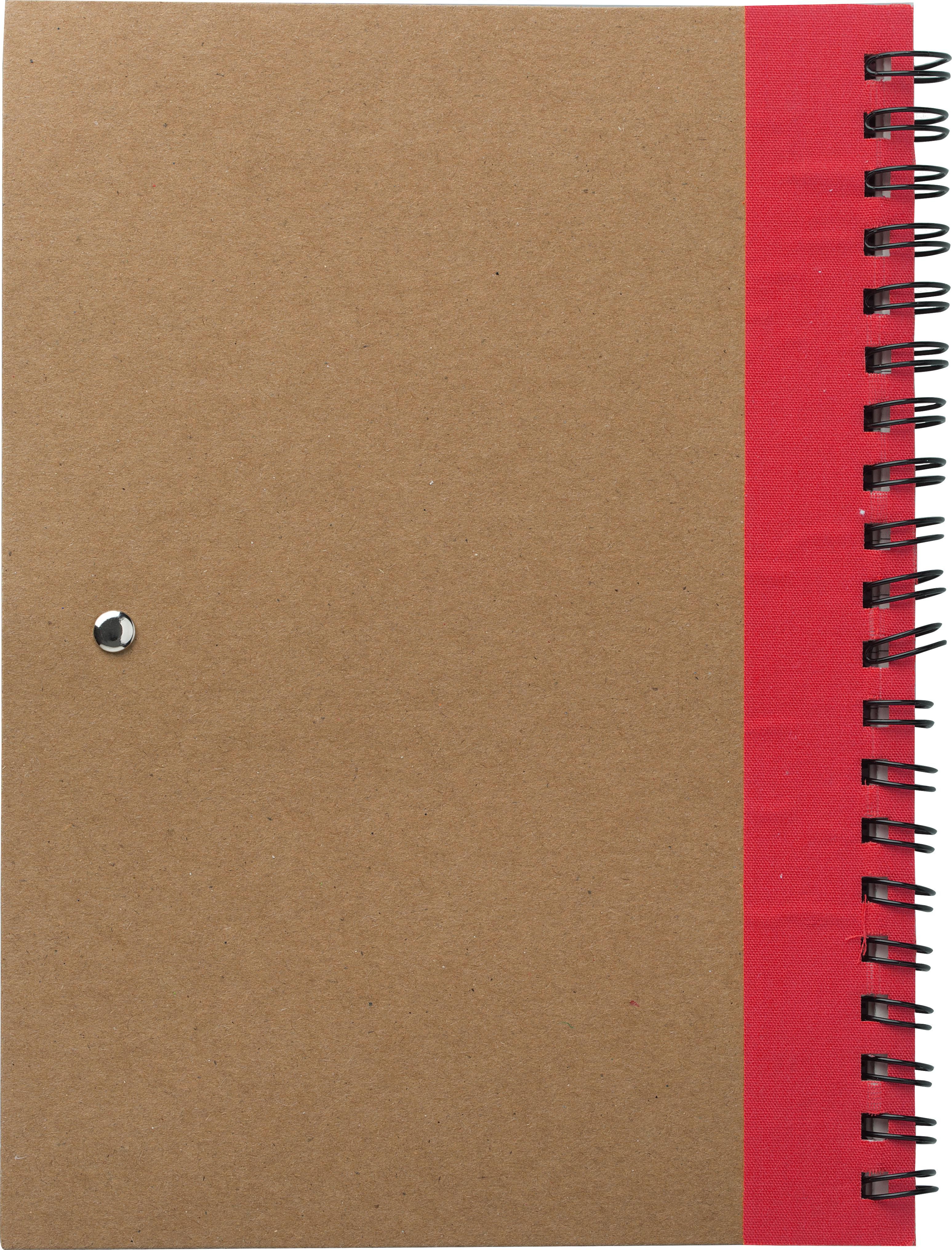 Carnet Stella | Carton recyclé | Ligné | Avec stylo bille