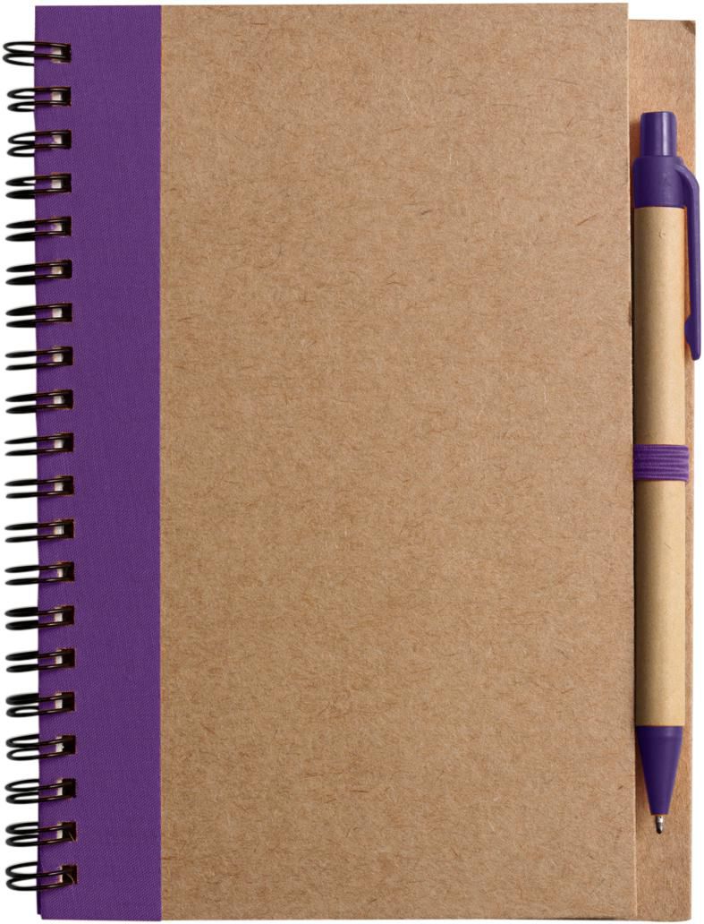 Carnet Stella | Carton recyclé | Ligné | Avec stylo bille