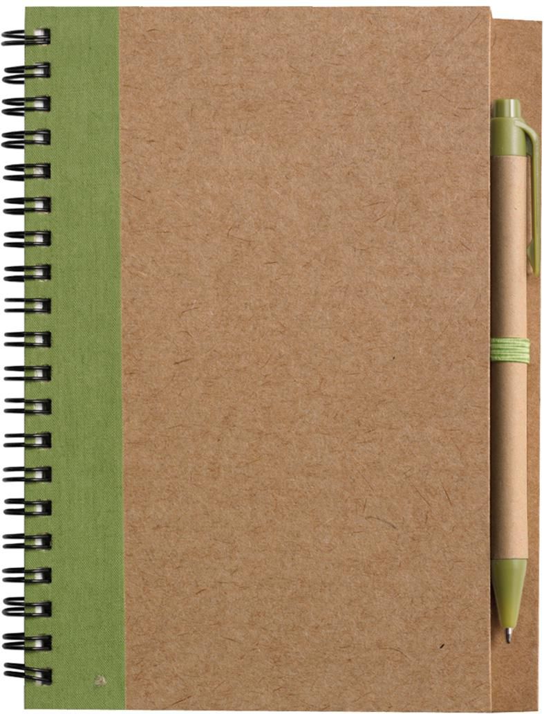 Carnet Stella | Carton recyclé | Ligné | Avec stylo bille