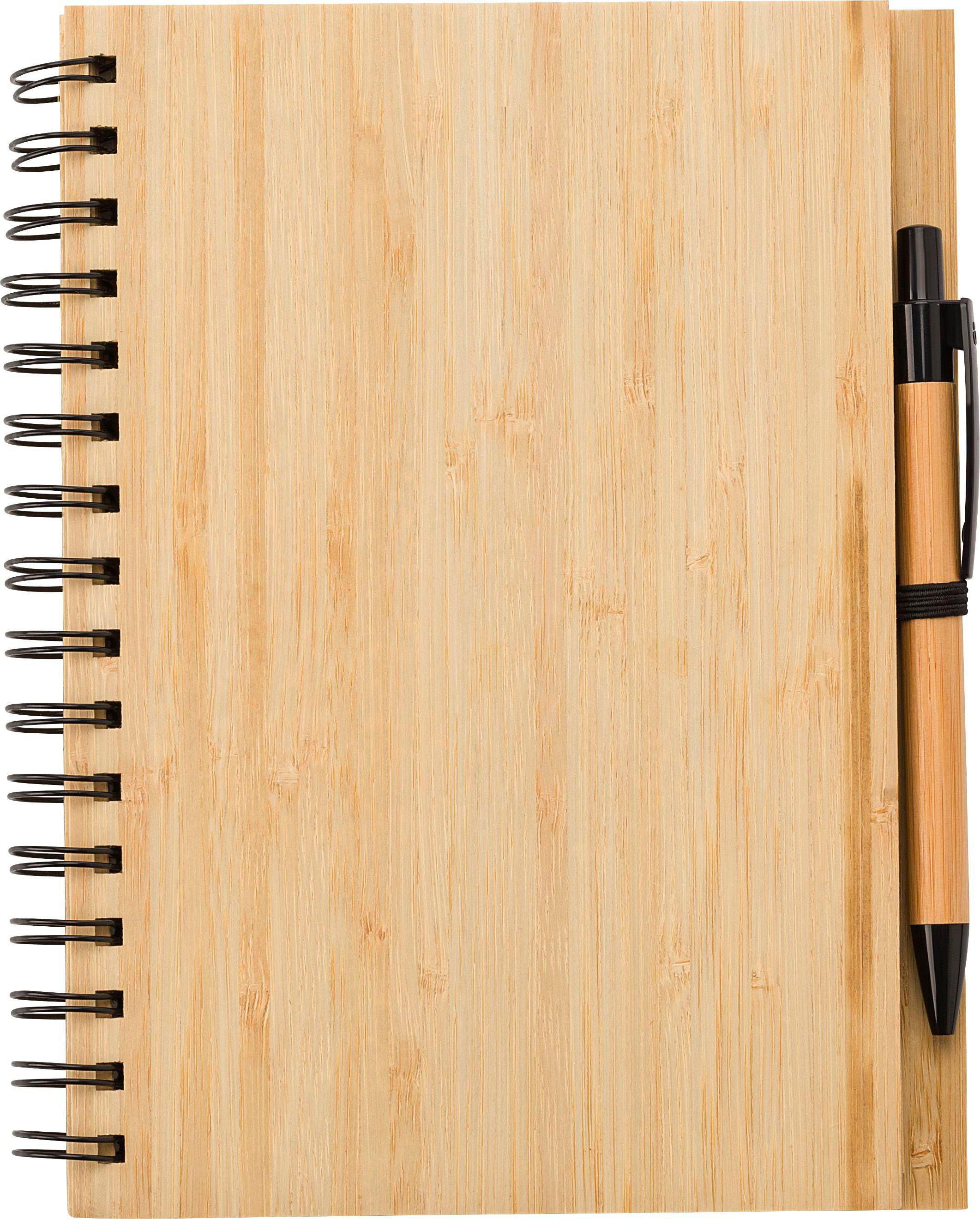Carnet Carmen | Bambou | A5 | Ligné | Avec stylo bille