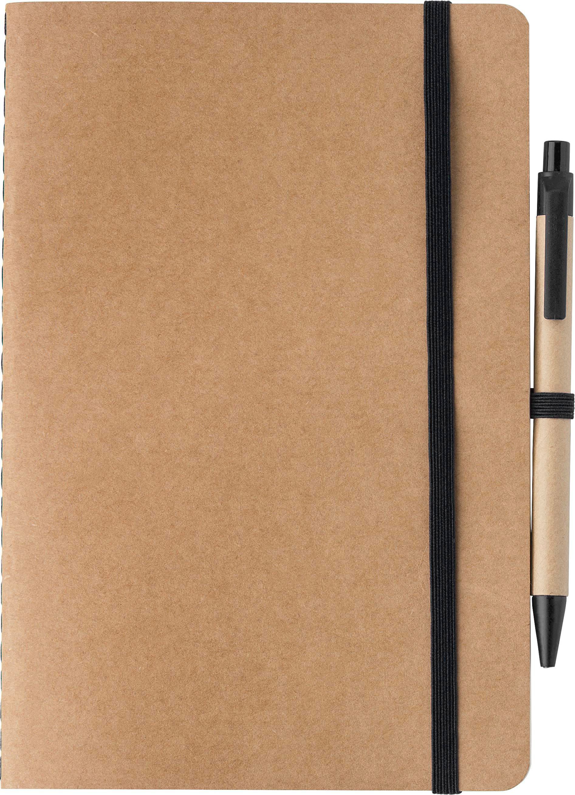 Carnet Theodore | Carton recyclé | A5 | Uni | Avec stylo