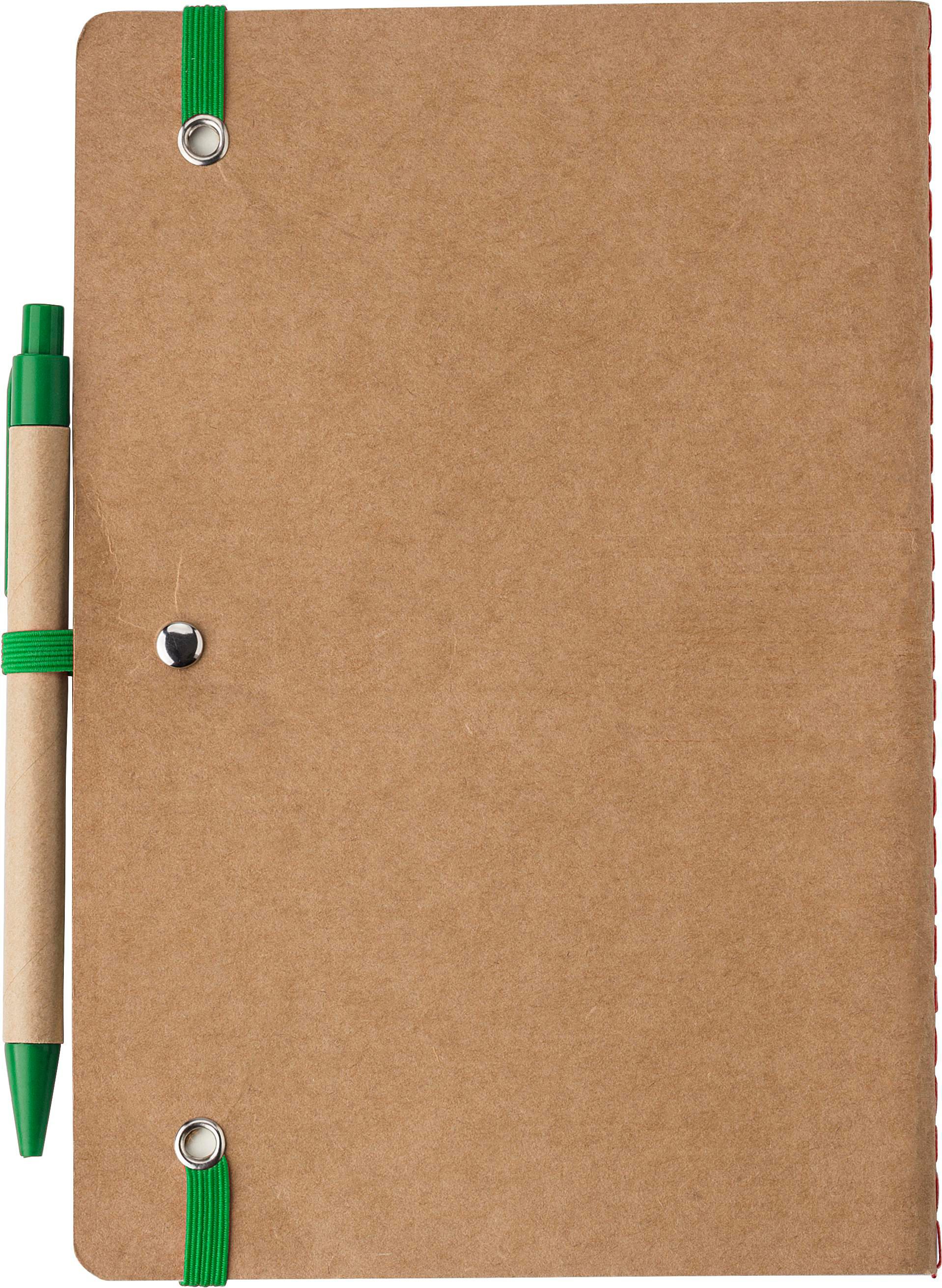 Carnet Theodore | Carton recyclé | A5 | Uni | Avec stylo