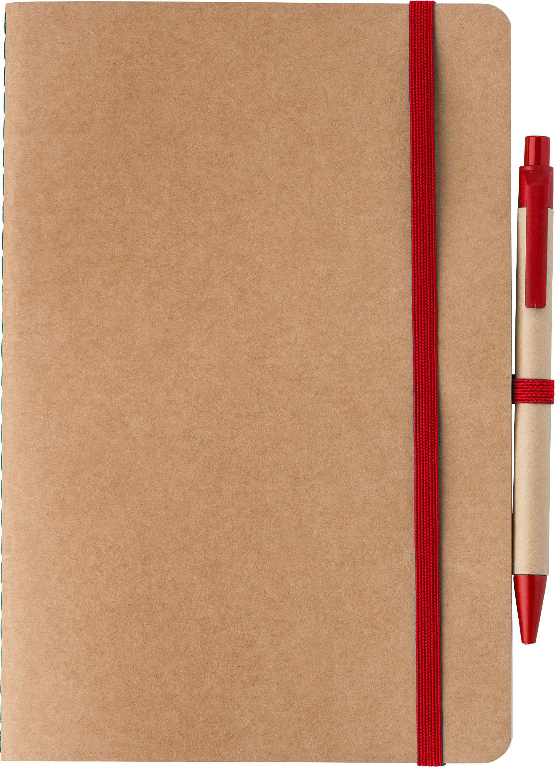 Carnet Theodore | Carton recyclé | A5 | Uni | Avec stylo