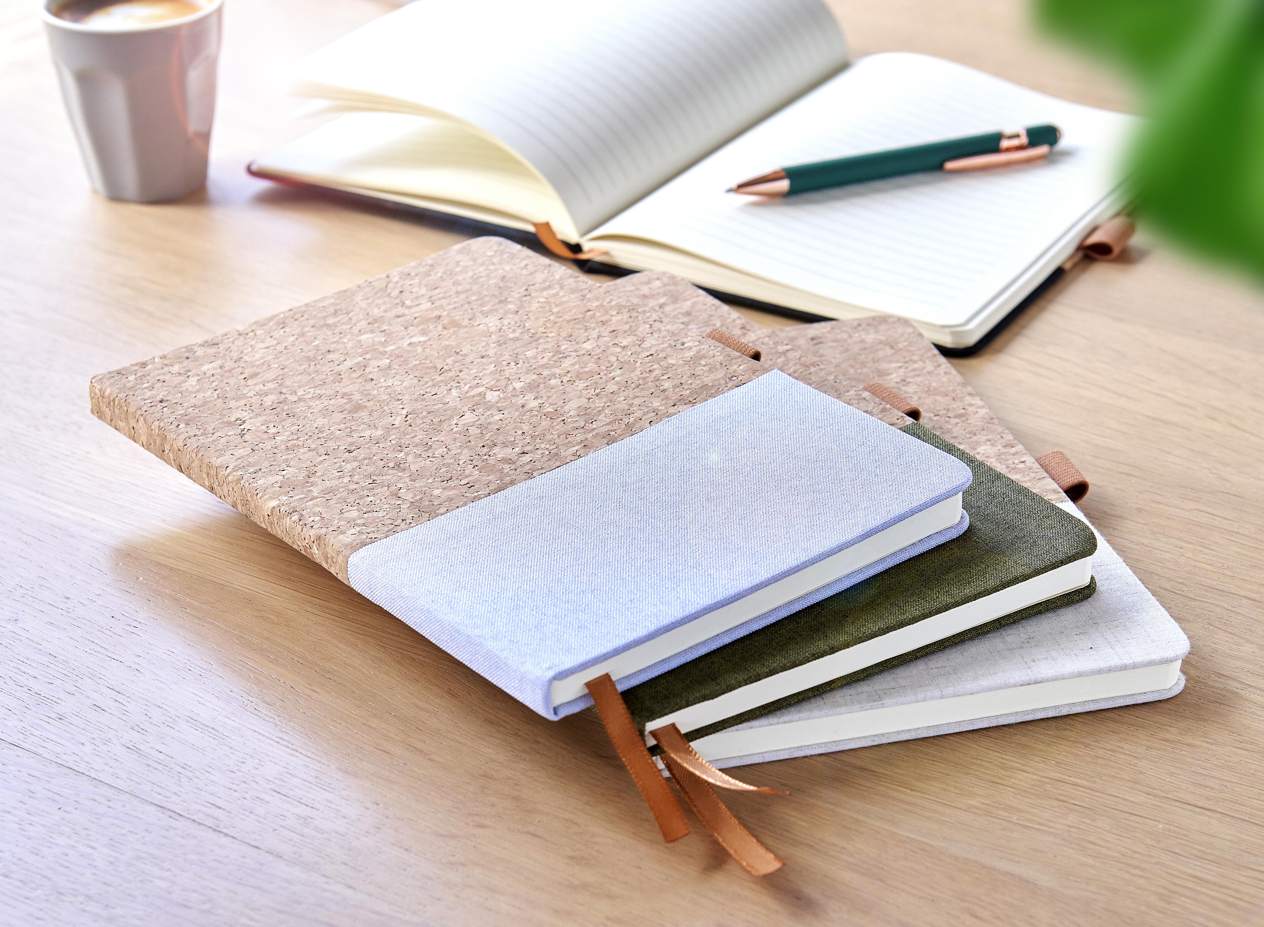 Carnet A5 en liège et en coton Trevor