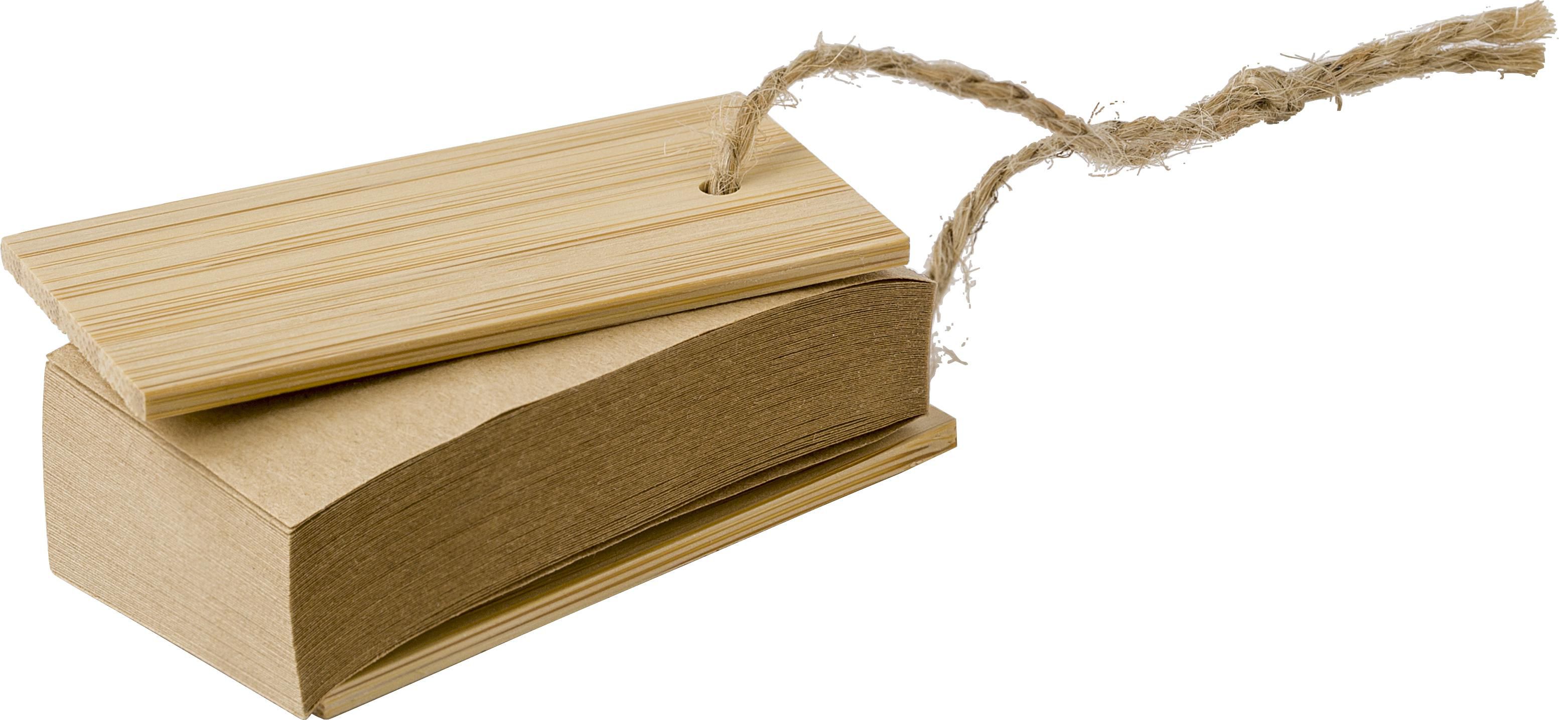 Etui en bambou avec feuillets Kingston