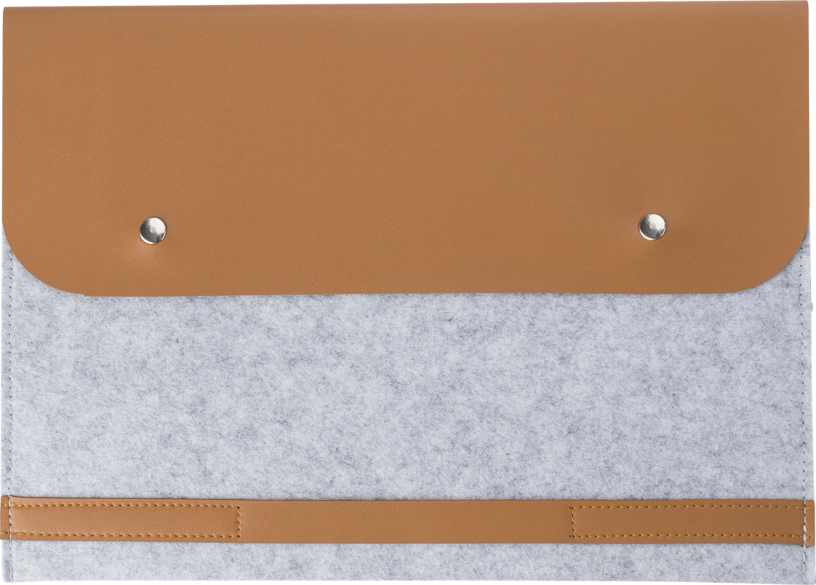 Pochette porte-ordinateur en feutre rPET Jonathan