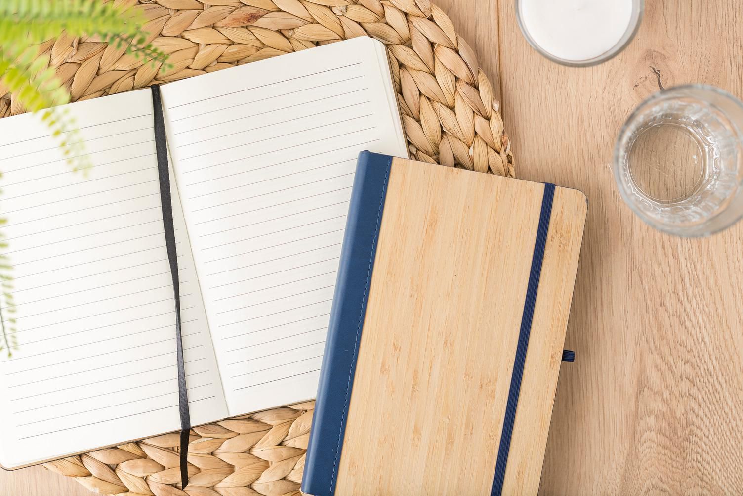 Carnet A5 en bambou et PU Dorita