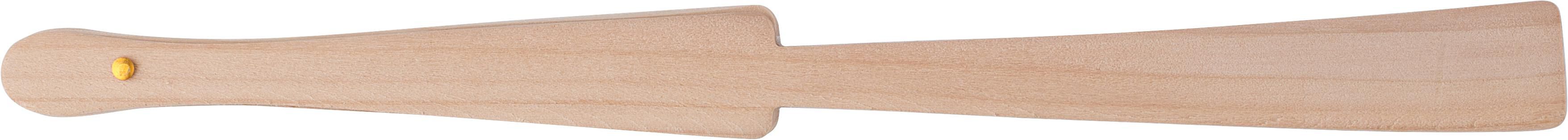 Eventail en bois et en rPET dans une boîte cadeau kraft Rosanne