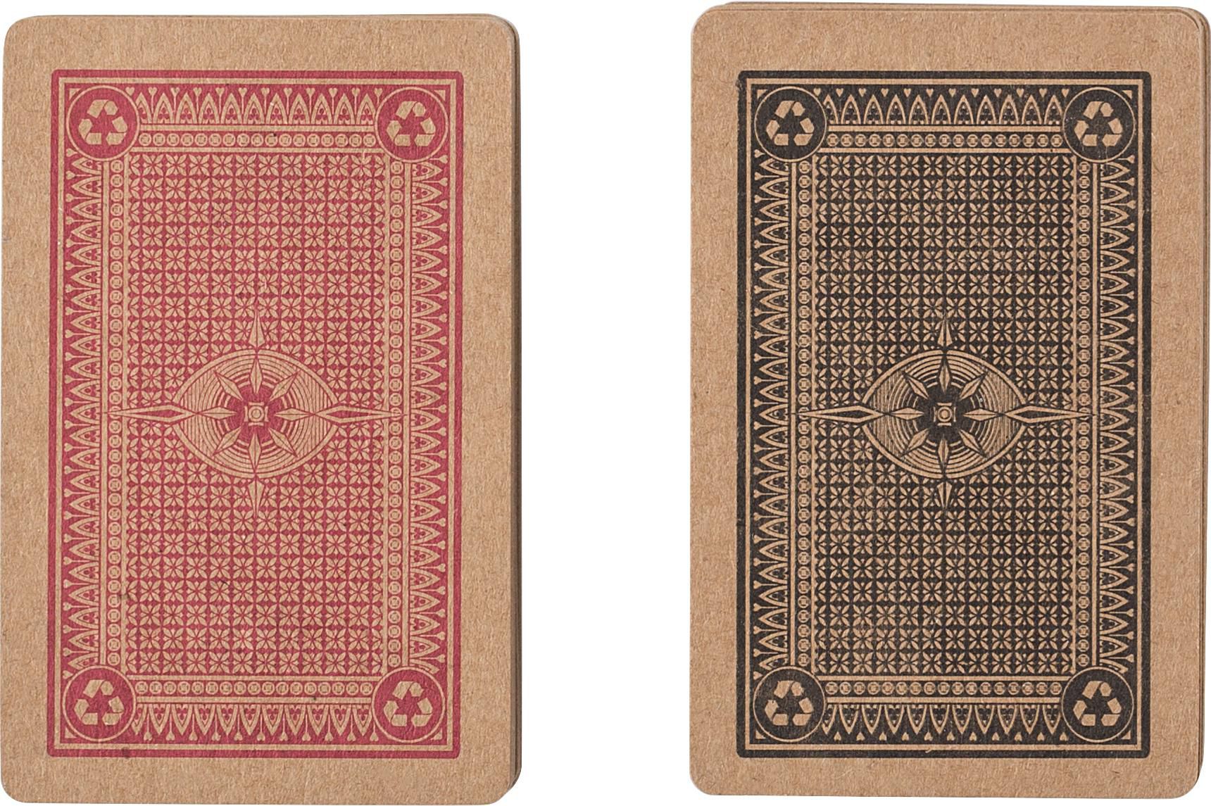 Set de 2 jeux de cartes en carton recyclé Arwen