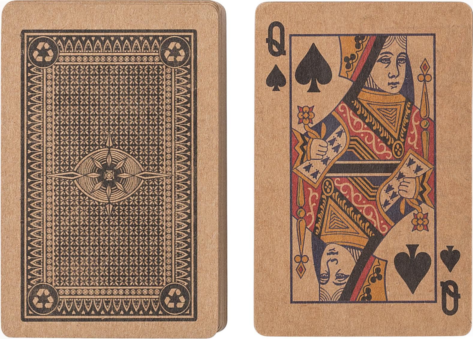 Set de 2 jeux de cartes en carton recyclé Arwen