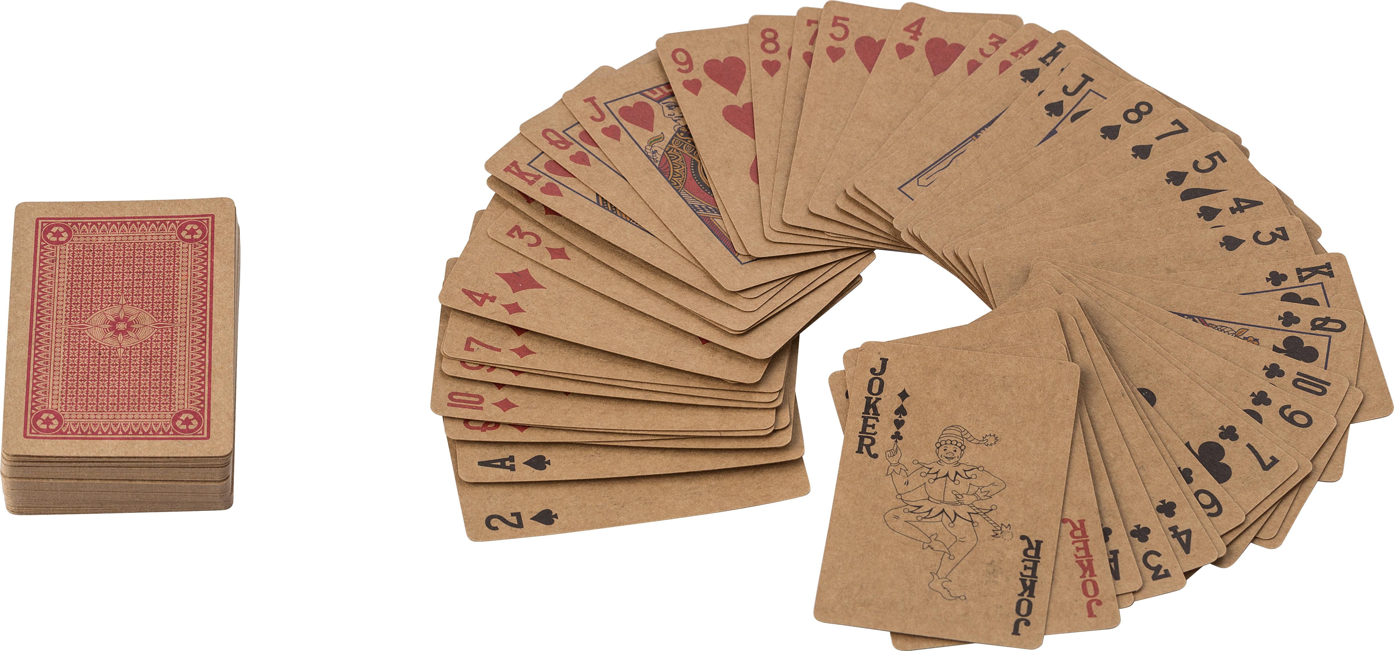 Set de 2 jeux de cartes en carton recyclé Arwen