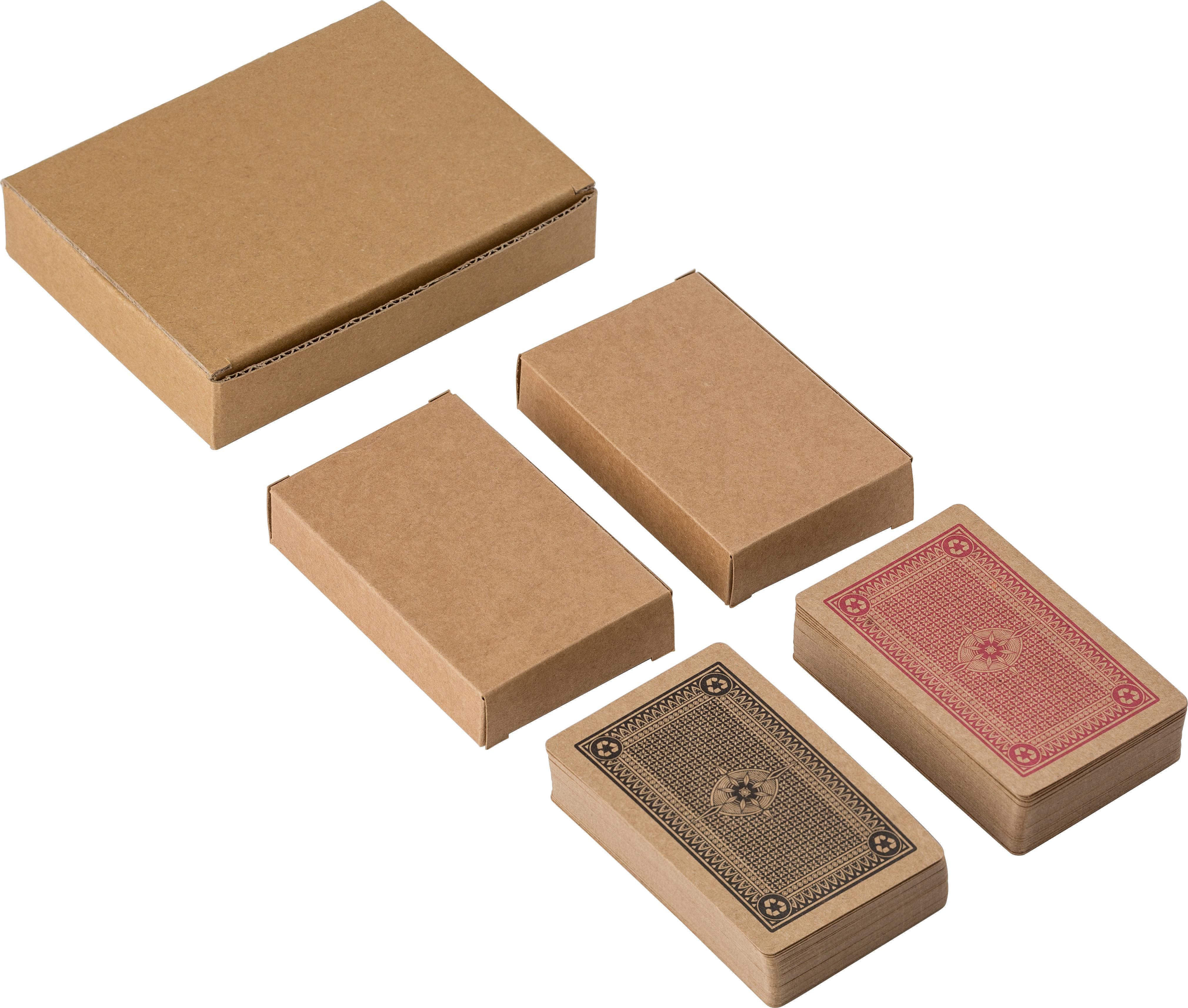 Set de 2 jeux de cartes en carton recyclé Arwen