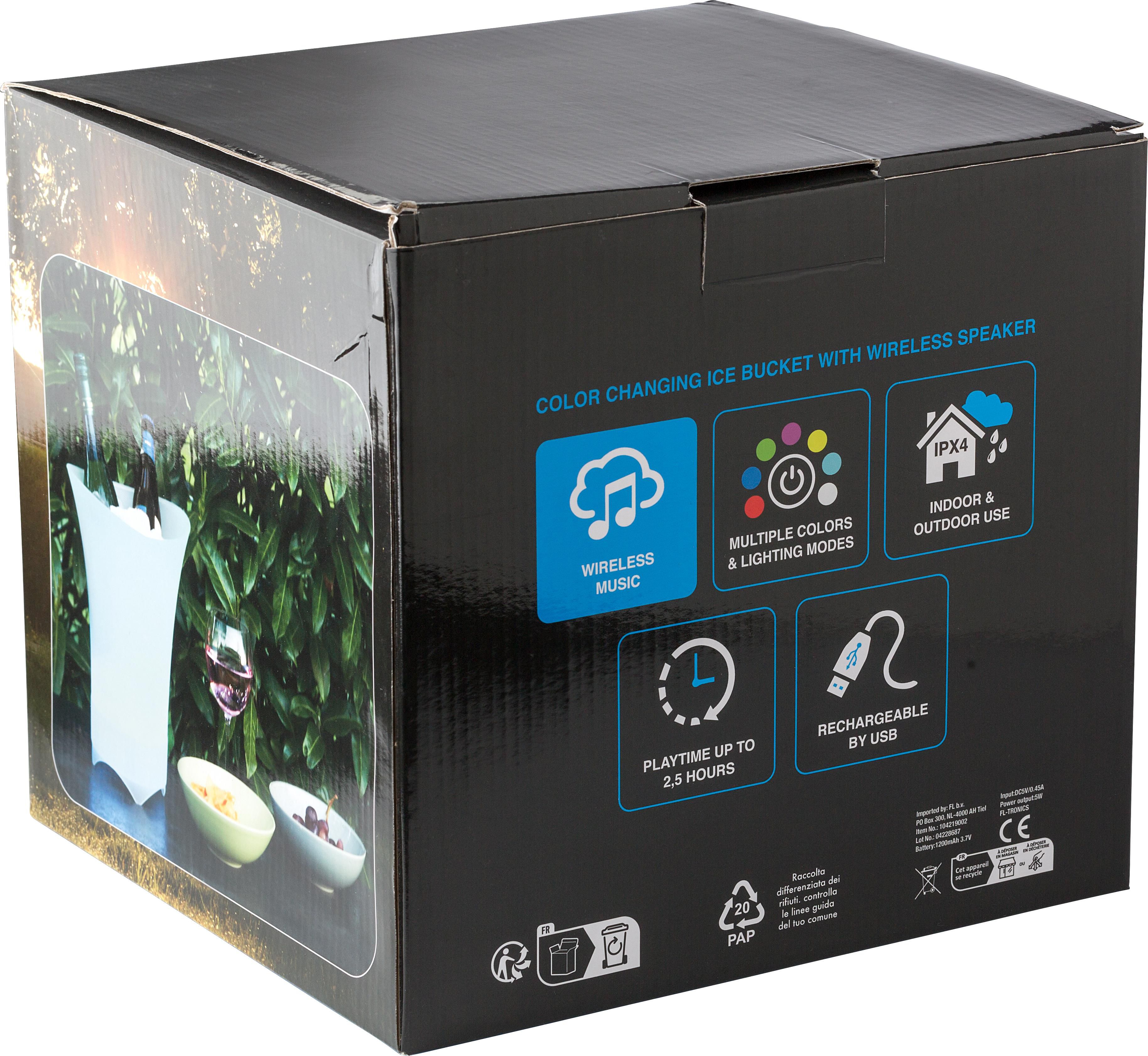 Seau à glaçons en ABS avec enceinte Annabel