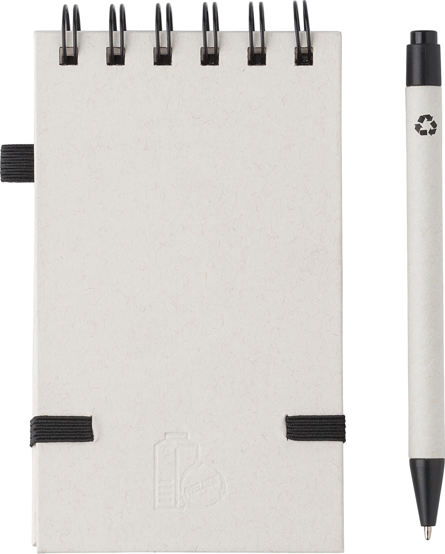 Carnet à spirale A6 en carton recyclé Martha