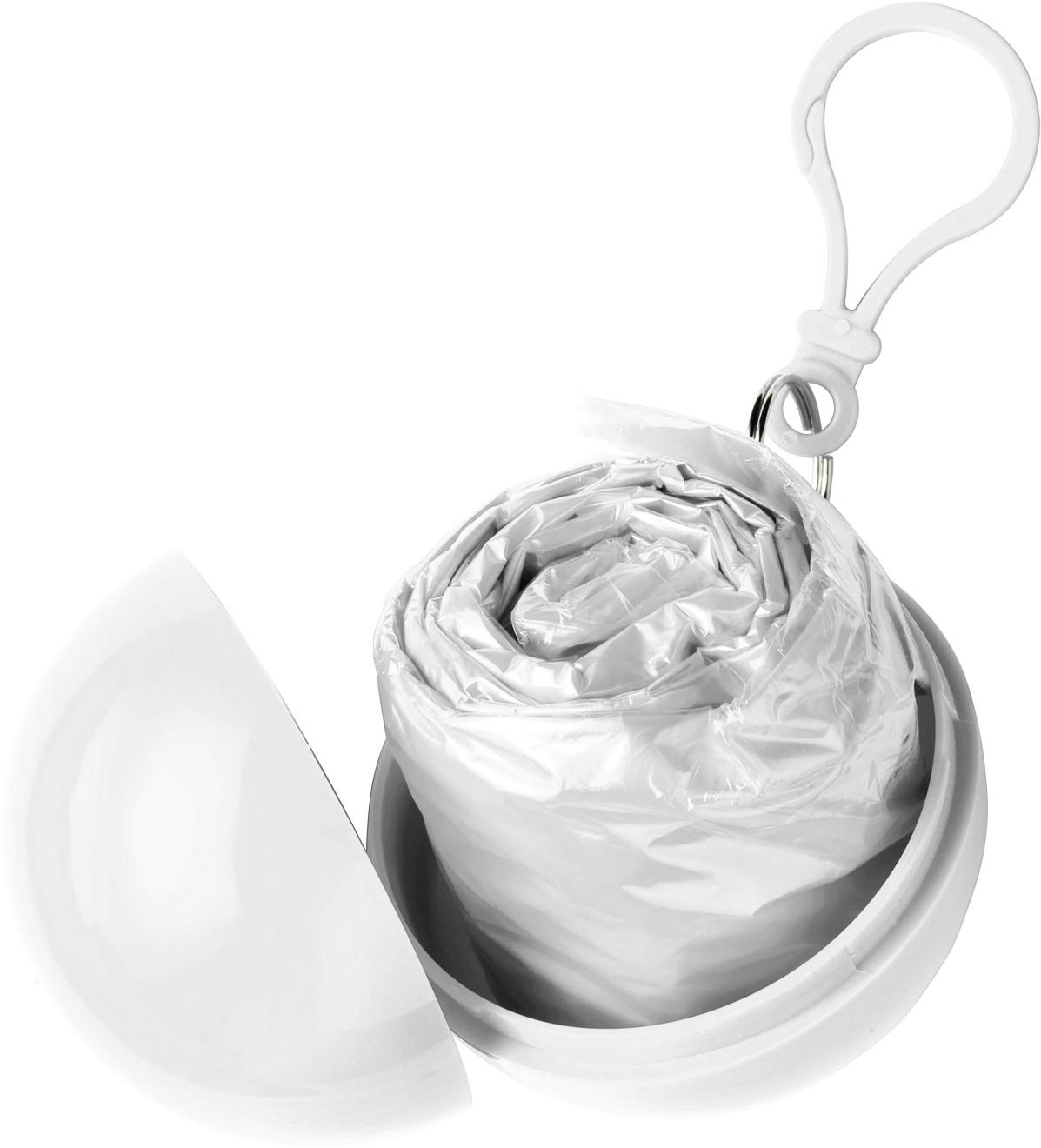 Etui boule contenant un poncho Pippa