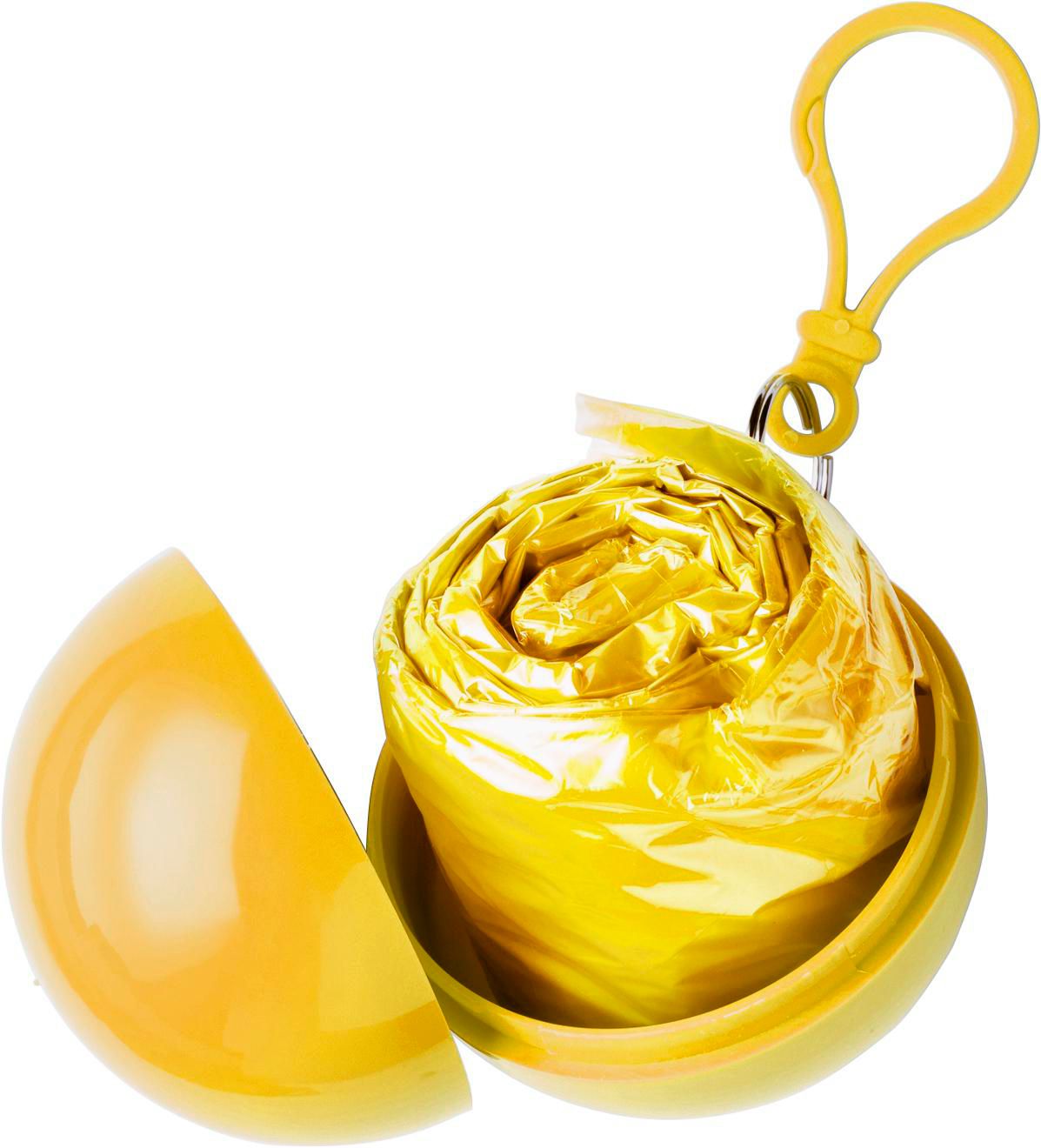 Etui boule contenant un poncho Pippa