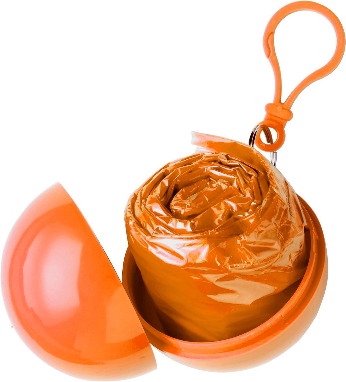 Etui boule contenant un poncho Pippa