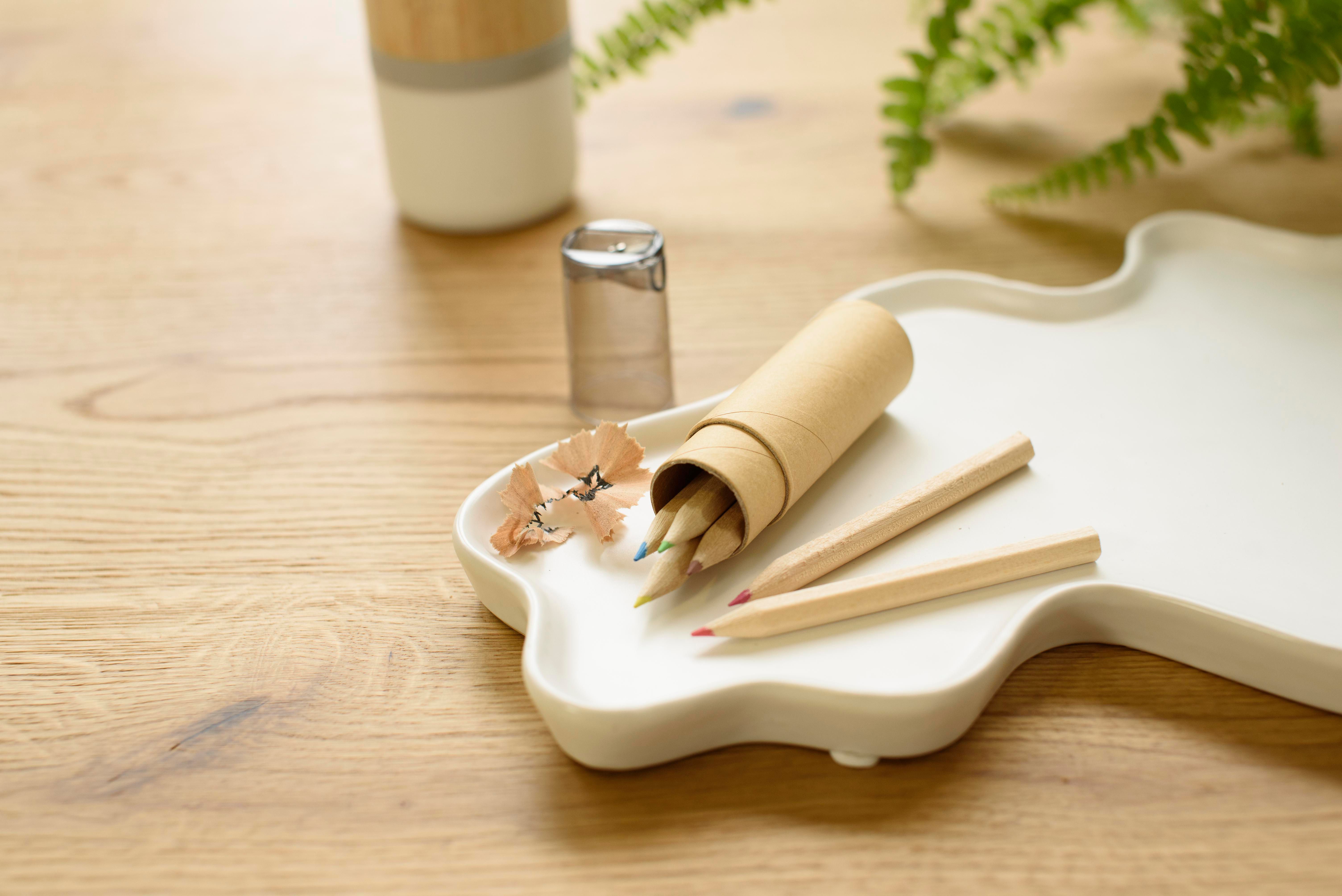 Tube cartonné de 6 crayons Libbie