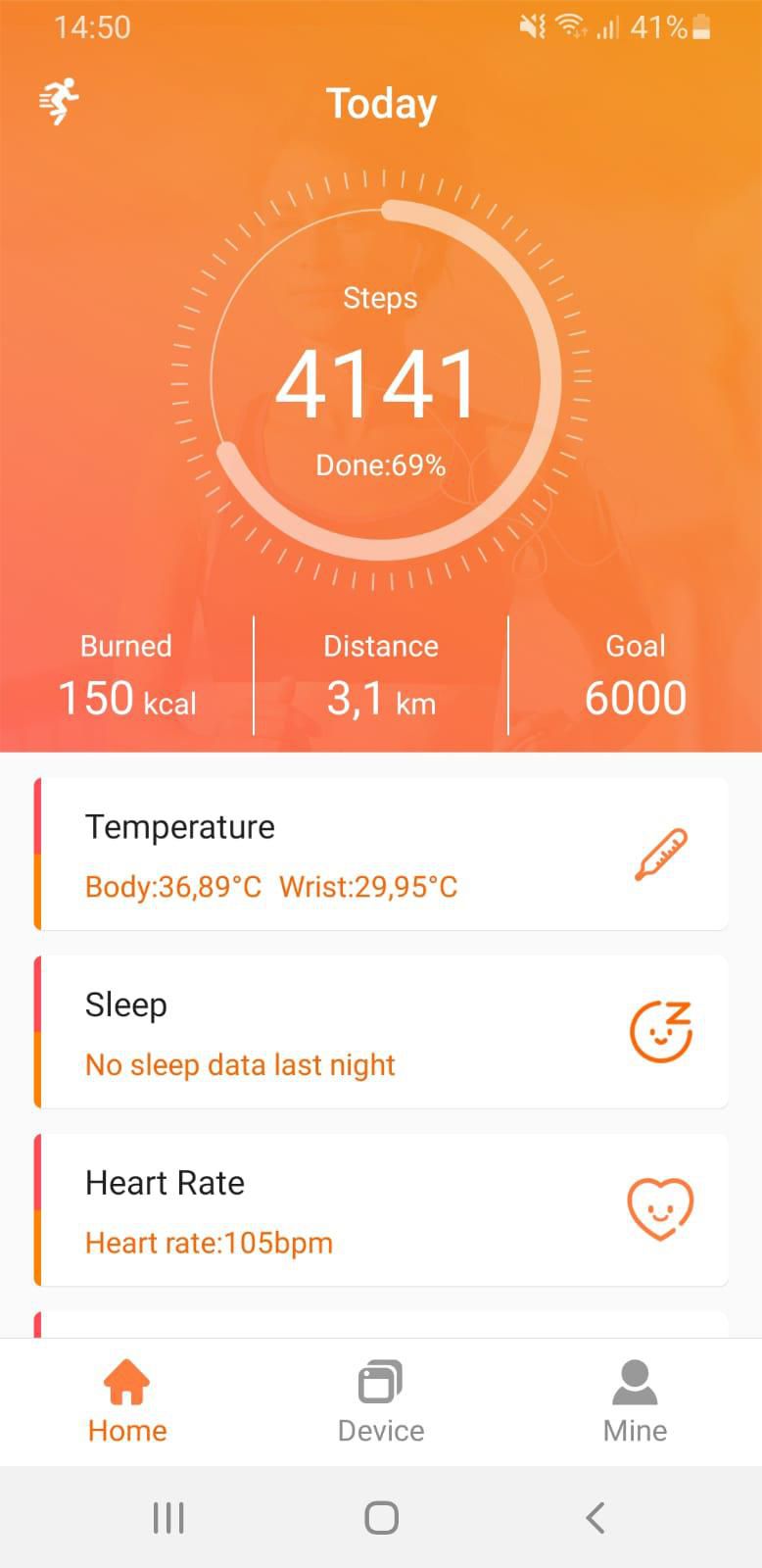 Montre connectée en ABS Dominic