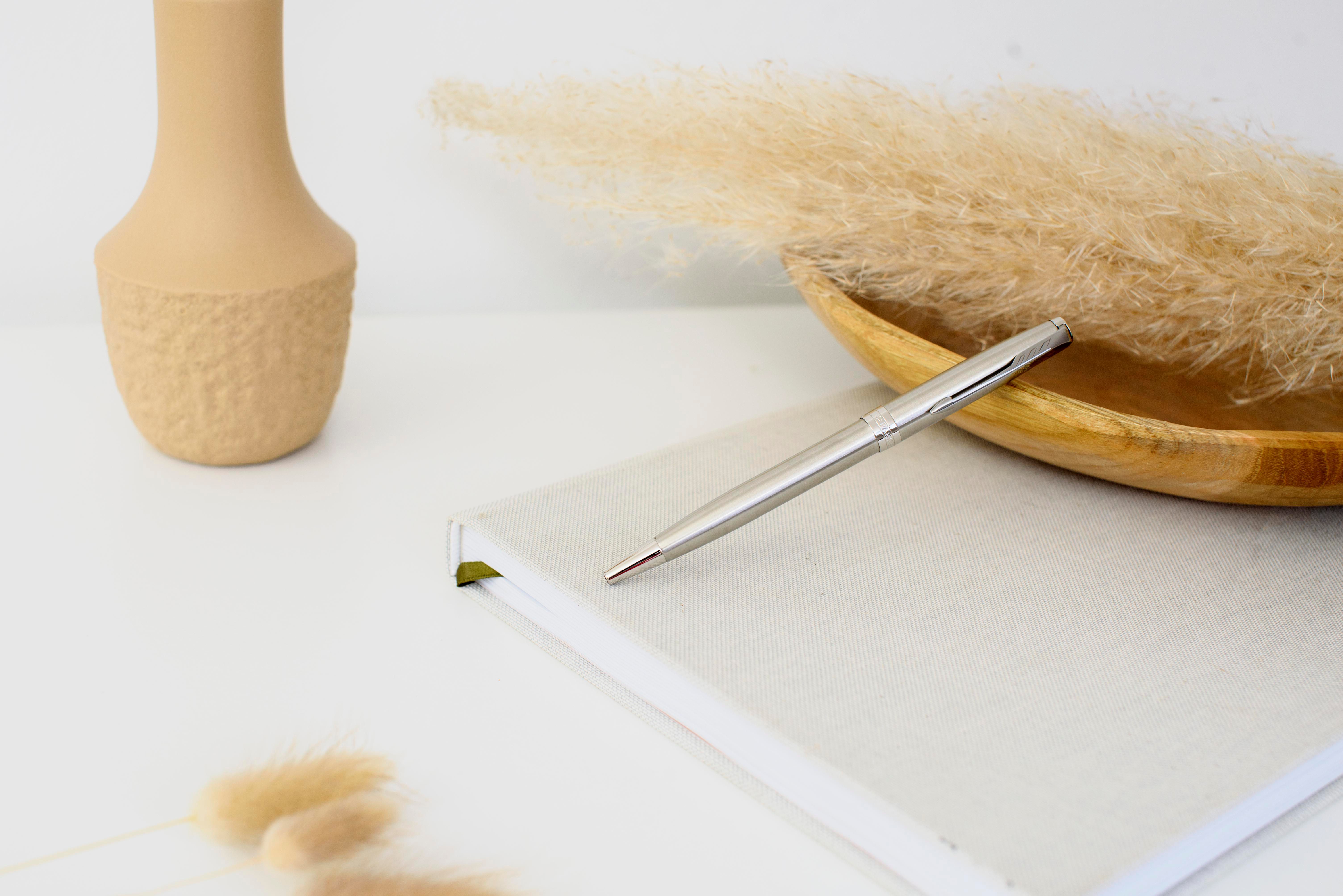 Stylo bille Sonnet en acier inoxydable