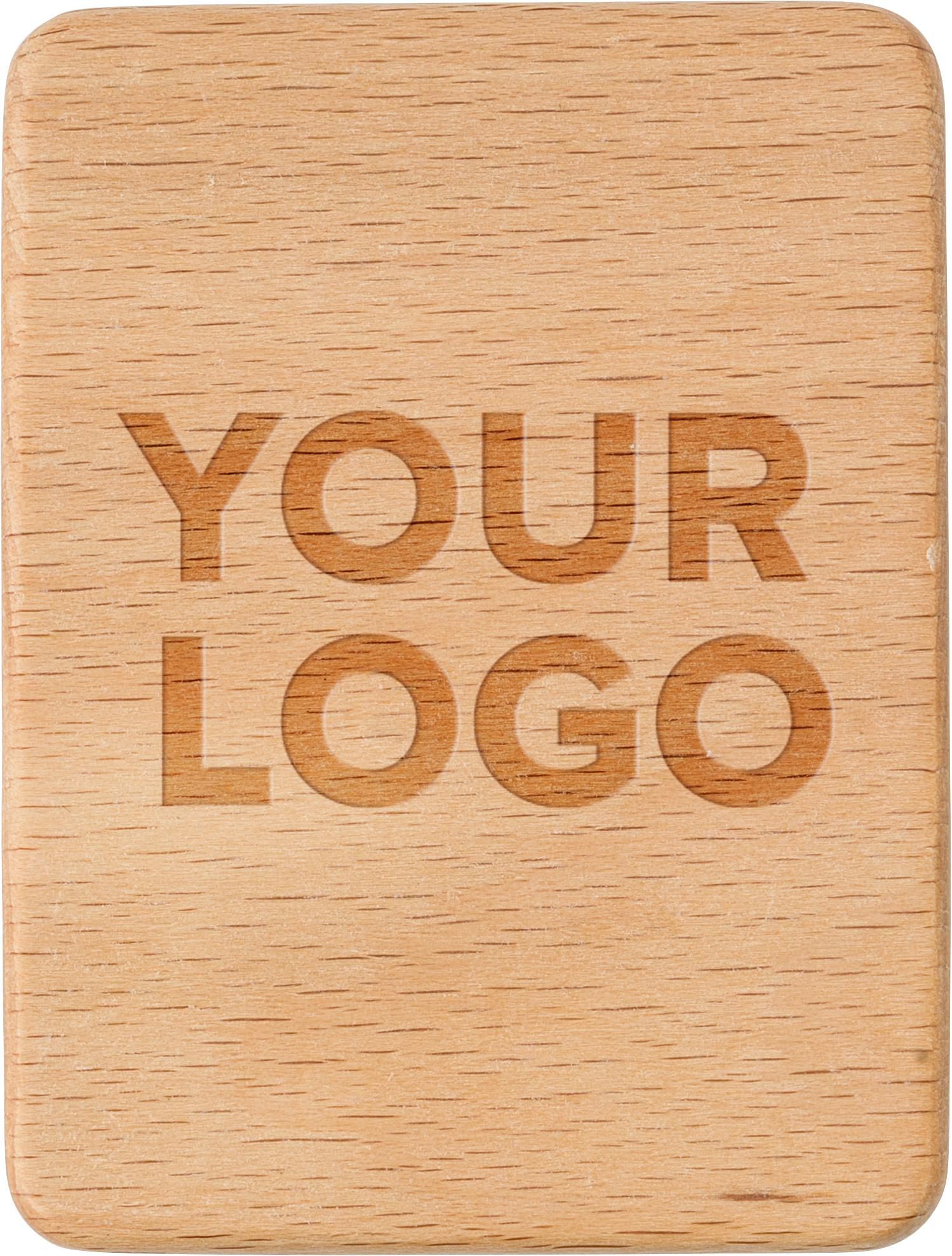 Support de téléphone en bois d'hévéa Nyla