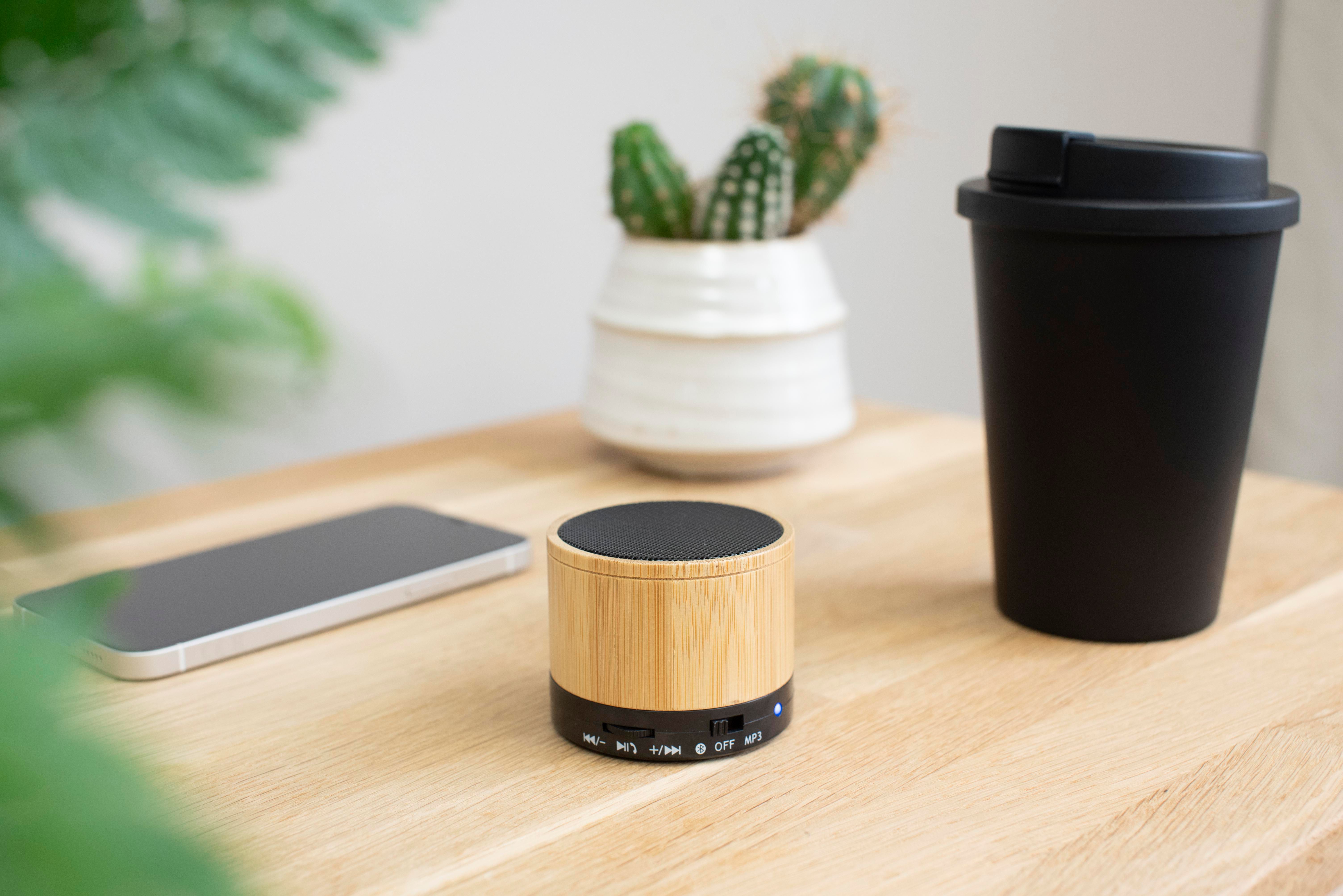 Enceinte sans fil en bambou Rosalinda