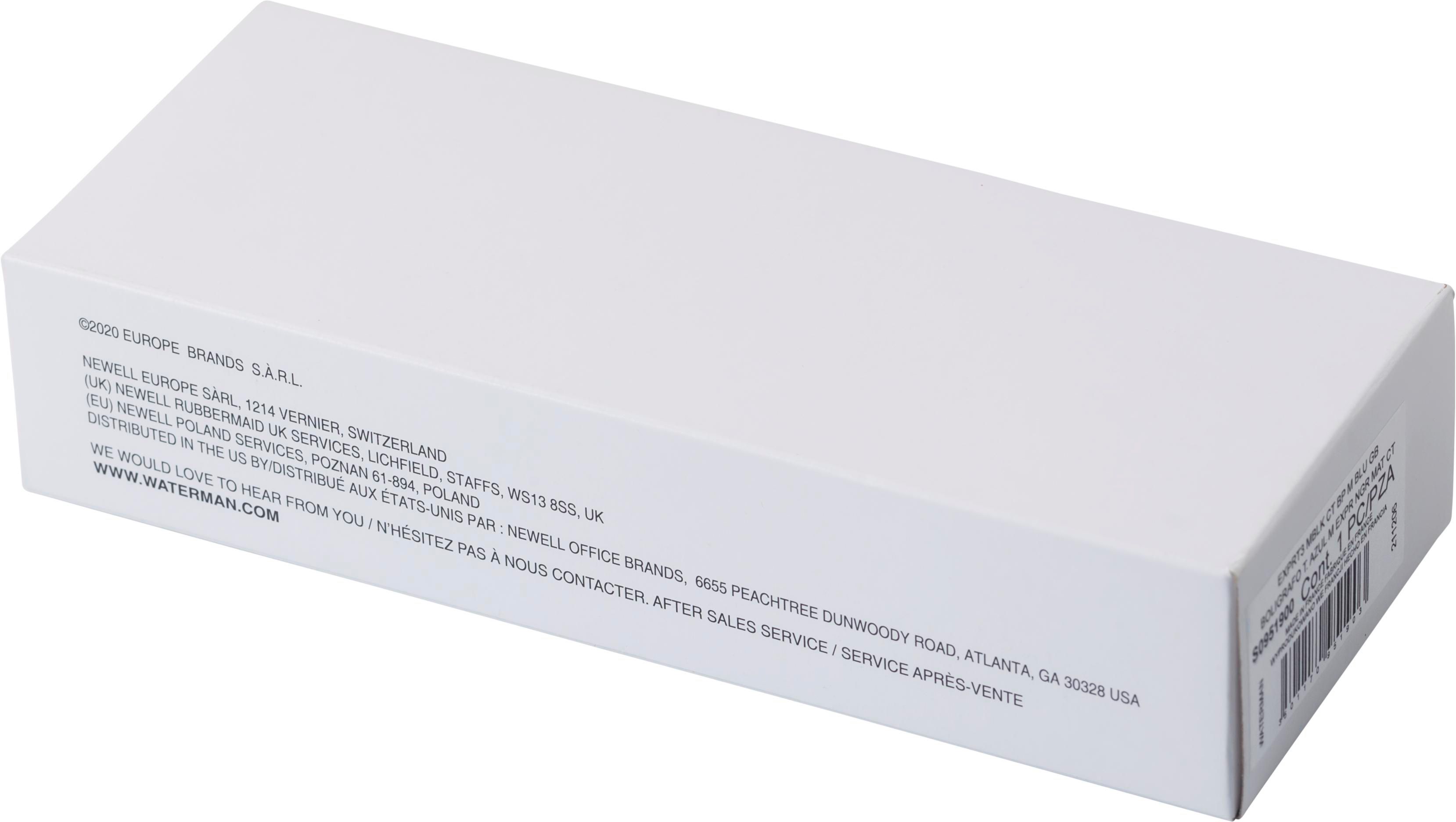 Stylo bille Waterman Expert en acier inoxydable