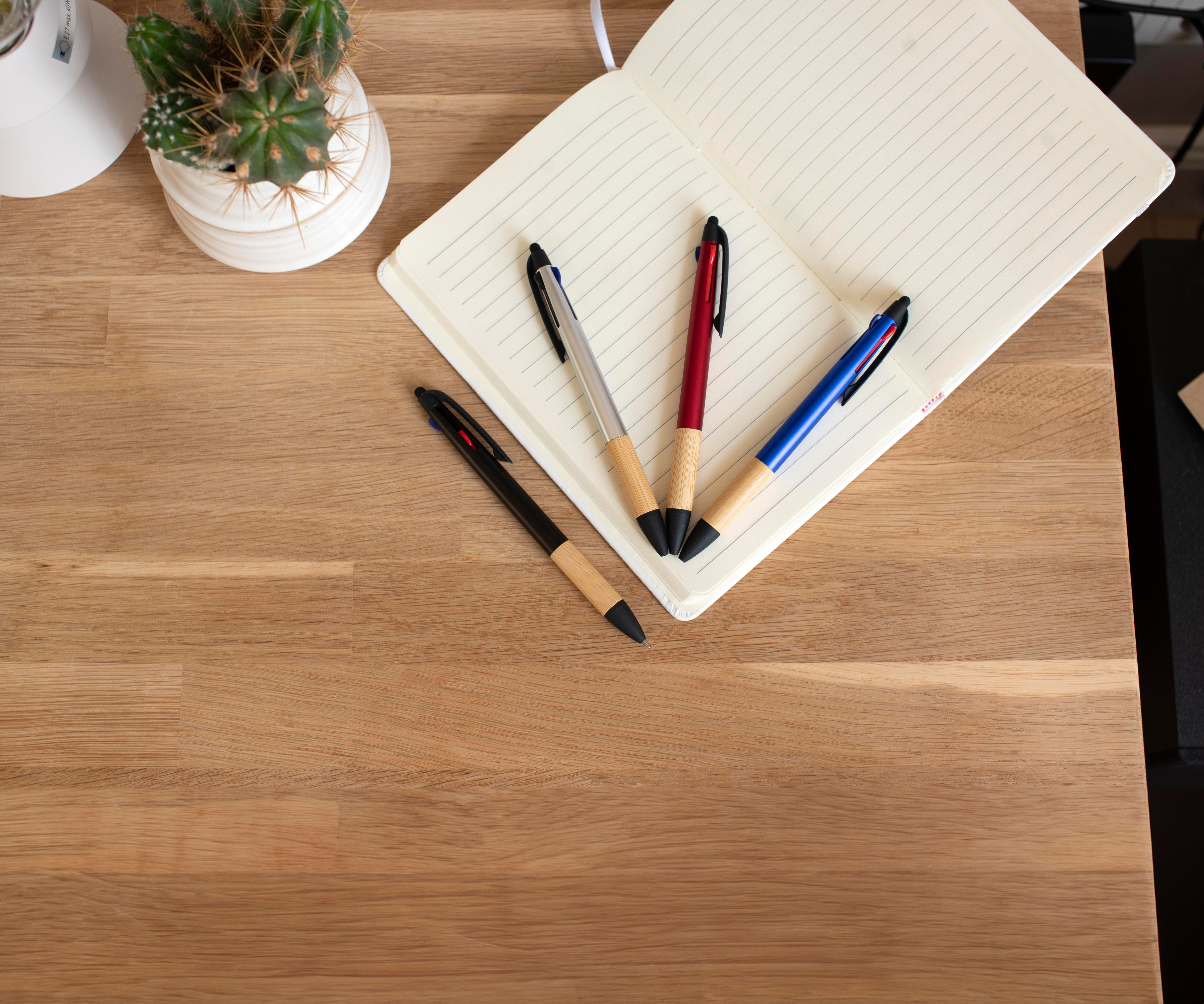 Stylo bille 3 mines en ABS Malachi