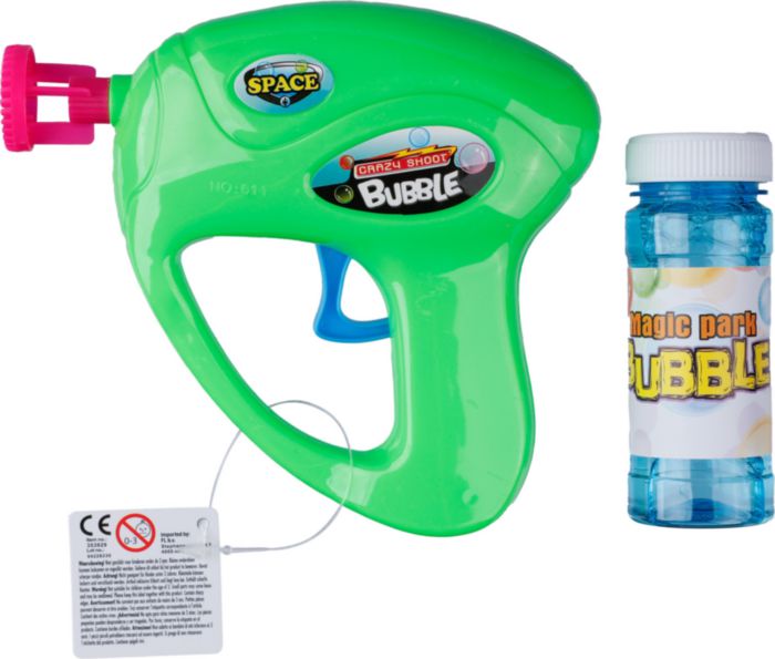 Pistola sparabolle in plastica Hallie