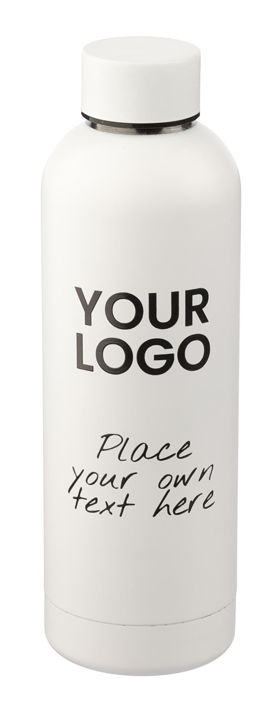 Gourde double paroi de 500 ml en acier inoxydable recyclé Isaih