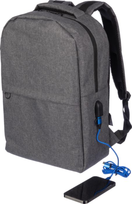 Zaino per laptop Henrik | Riciclato | Porta USB