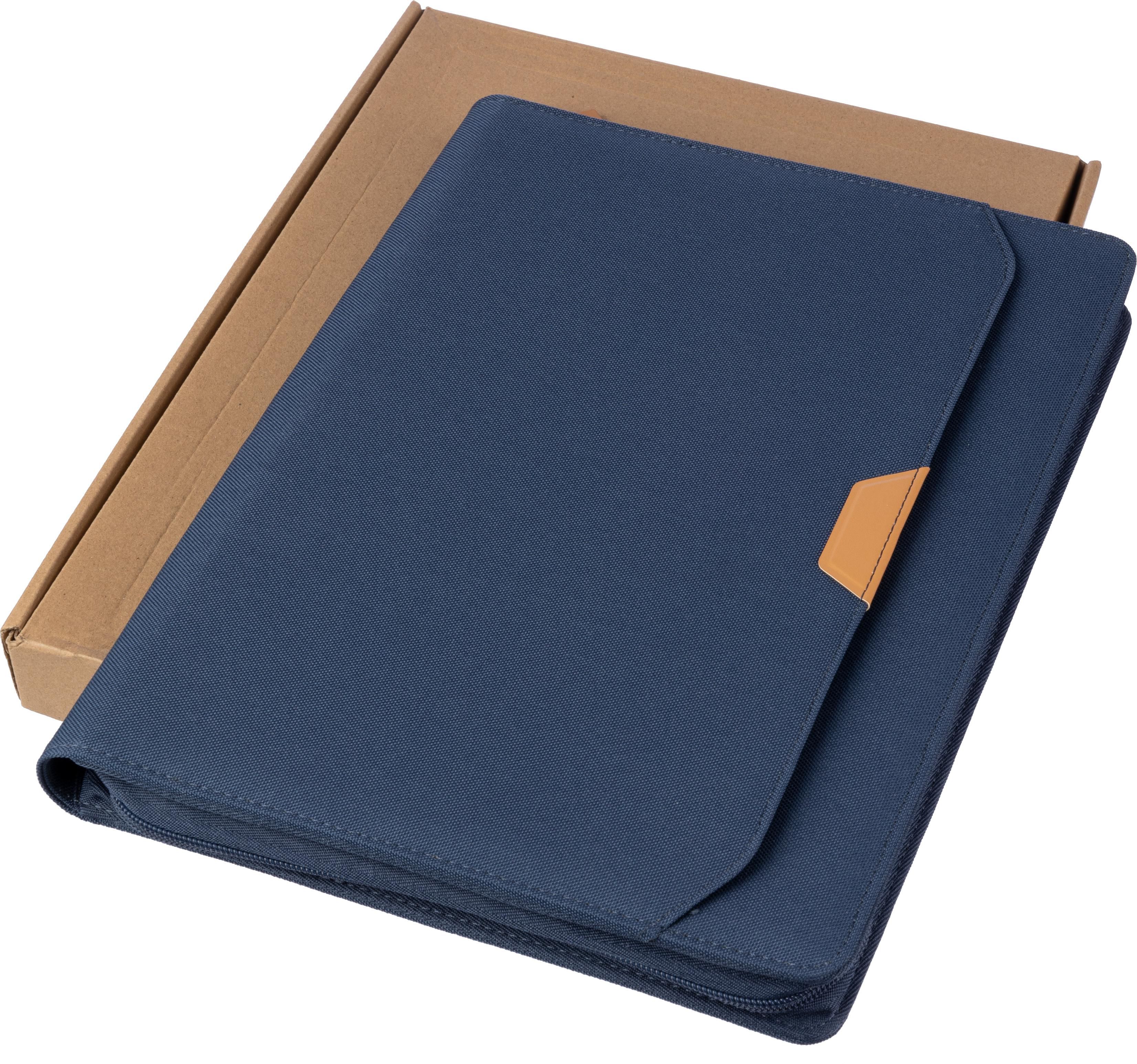 Conférencier A4 zippé en rPET Jasmin