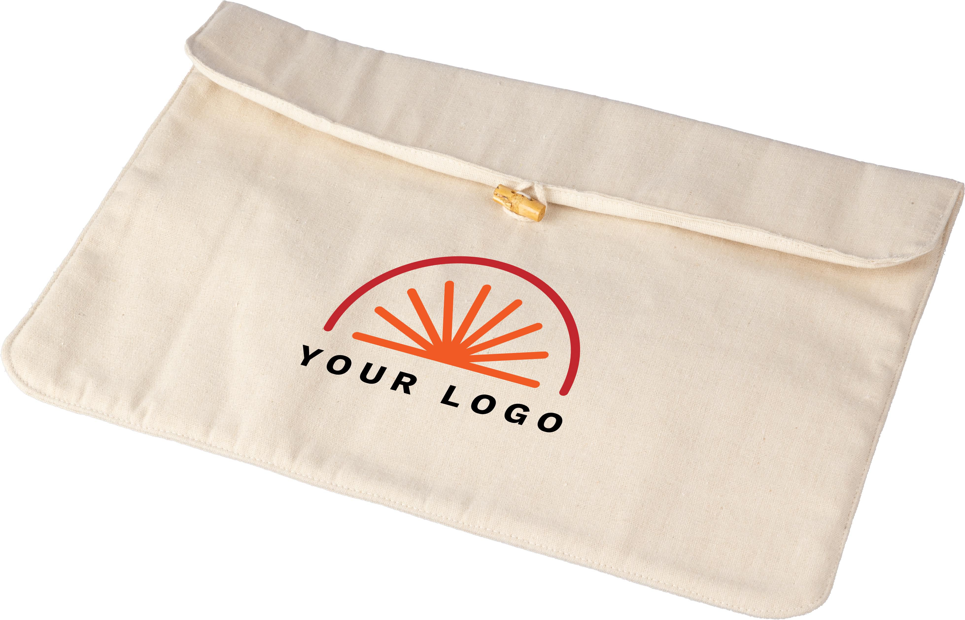 Pochette ordinateur portable en coton 220 gr/m² Dirk