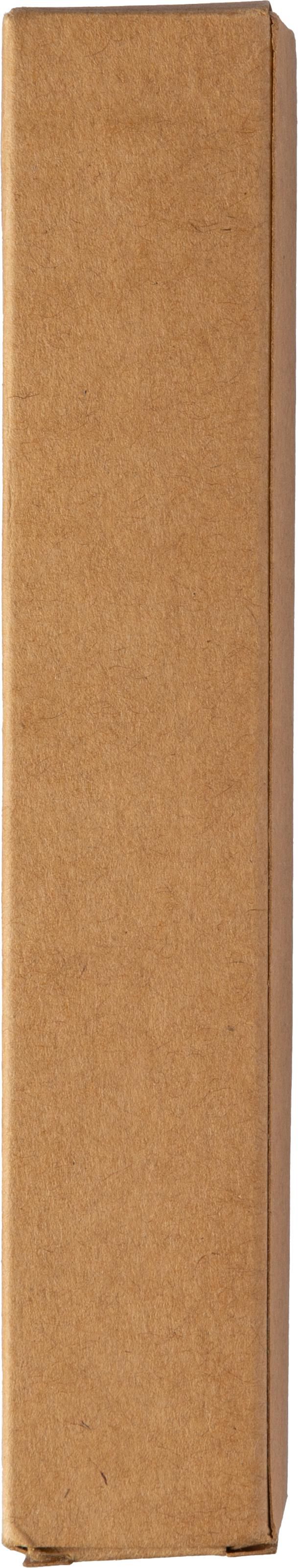 Stylo bille twist en acier inoxydable et bambou Anke